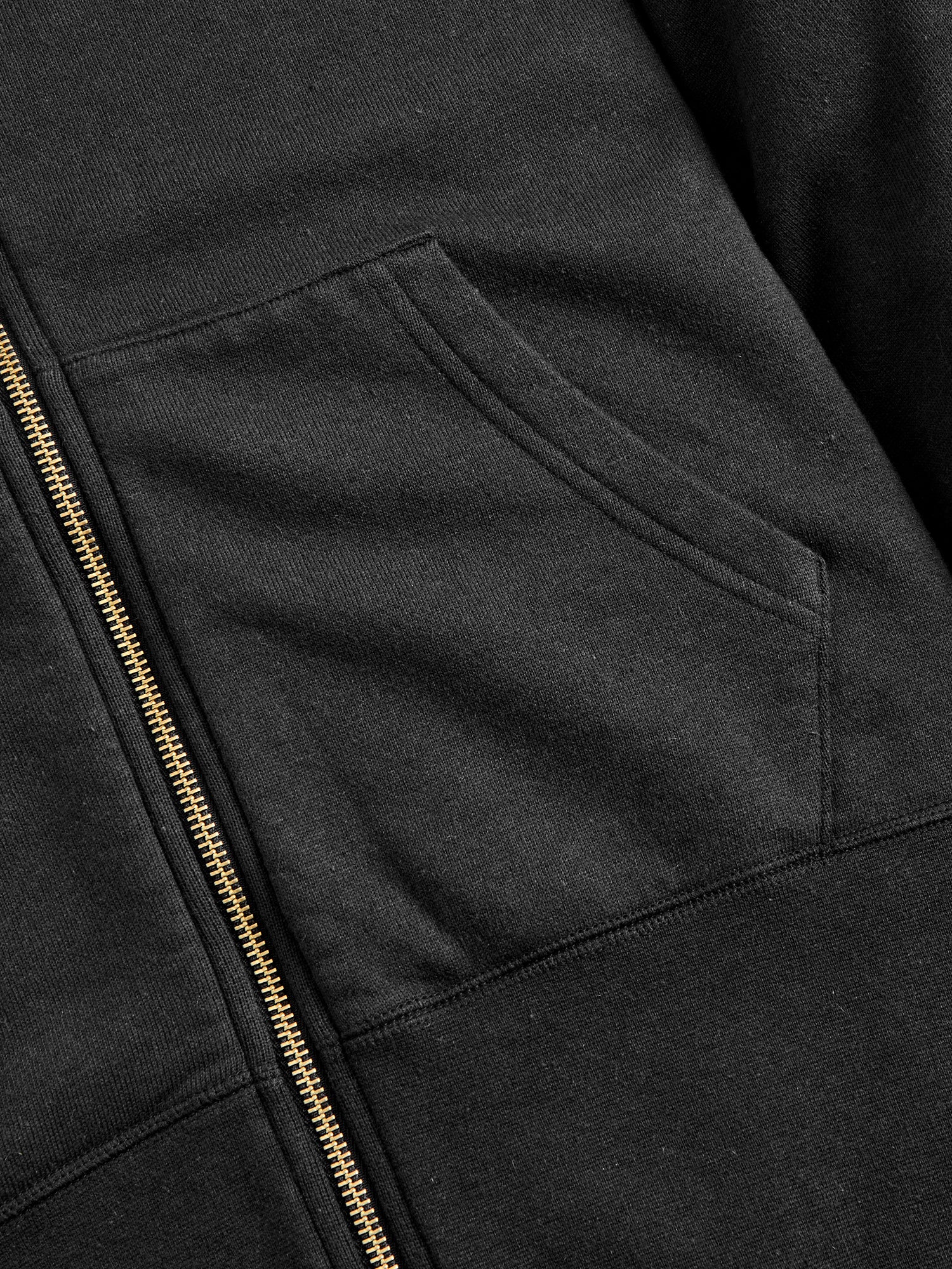 Court Zip Hoodie C/WS in Black - Image 4