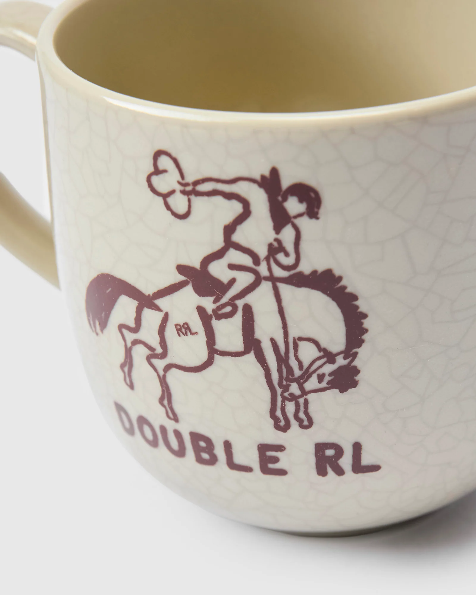 Cowboy Souvenir Mug in Cream Stoneware - Image 2