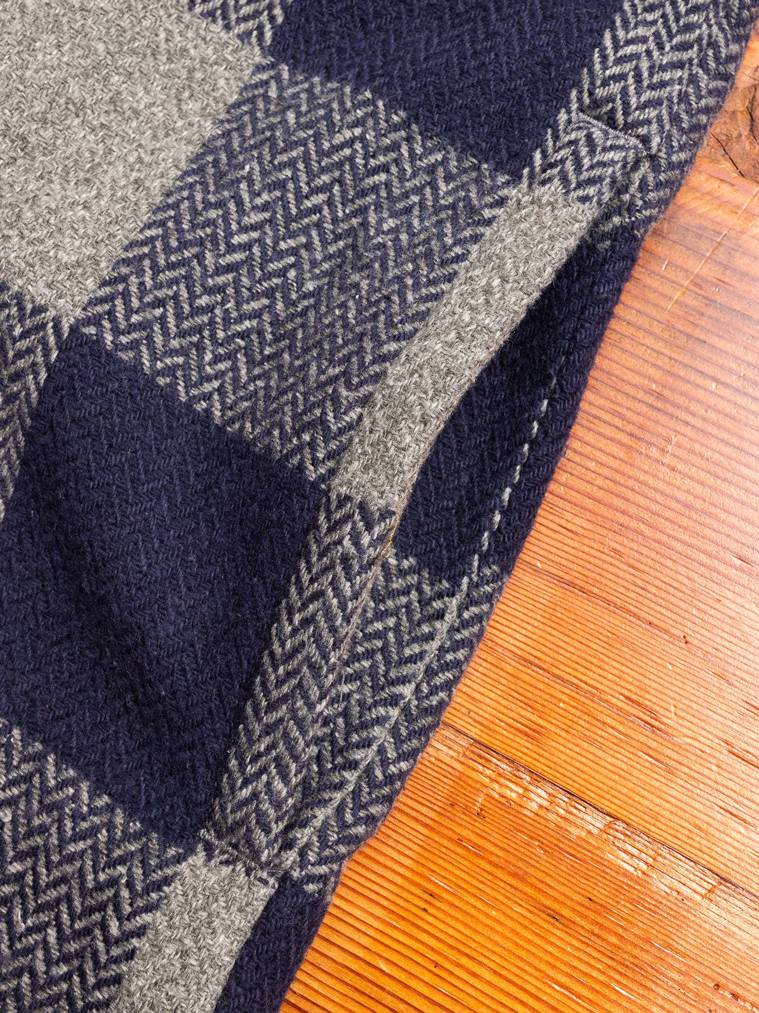 CPO Shirt Jacket in Navy Check - Image 6