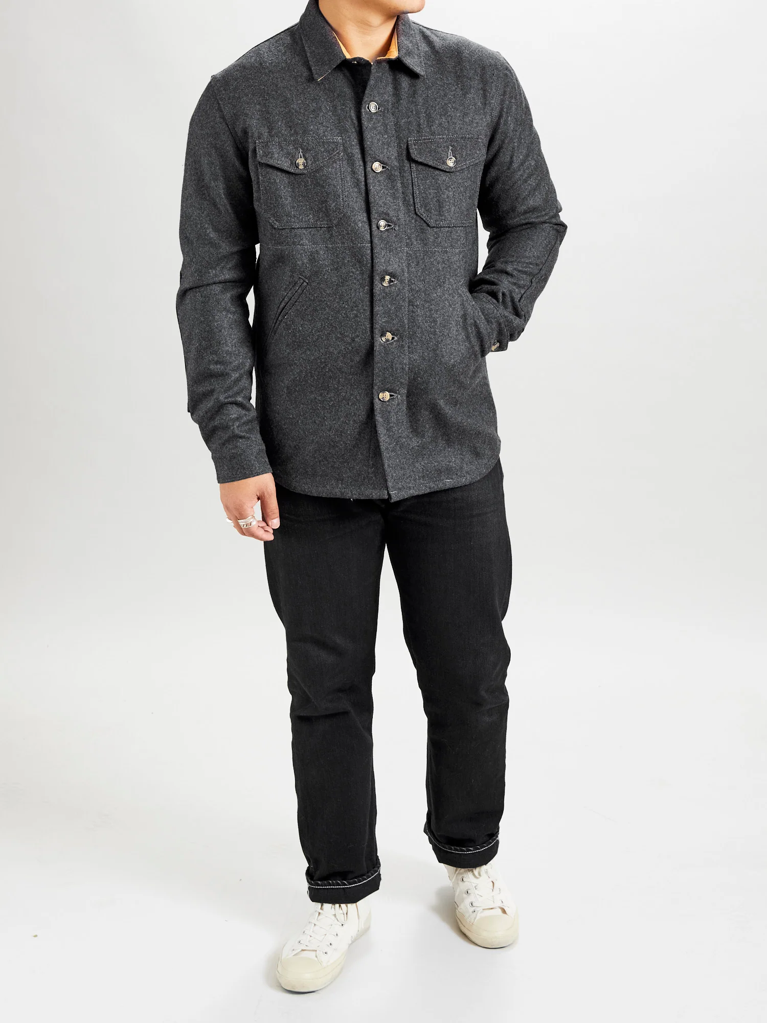 Crissman Overshirt in Charcoal - Image 10