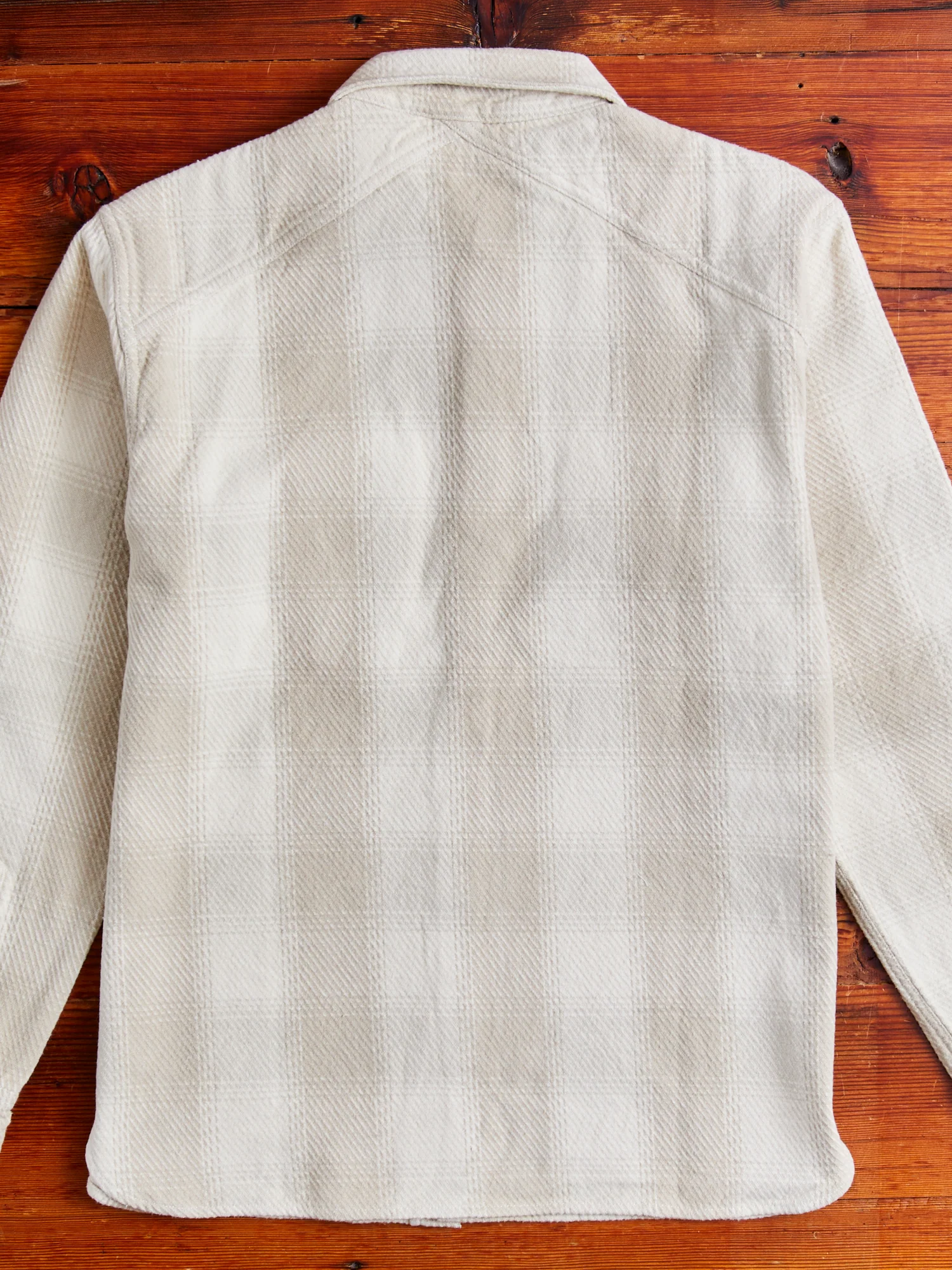 Crosscut Flannel in Alabaster Twill - Image 8