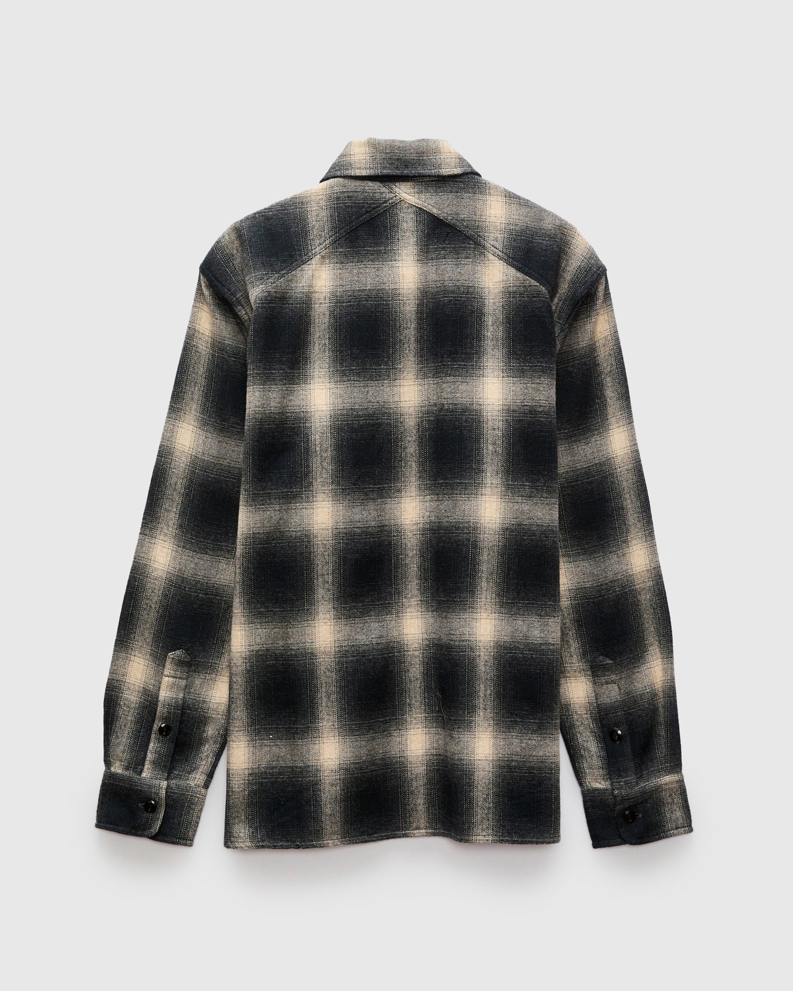 Crosscut Flannel in Black Ombre - Image 3
