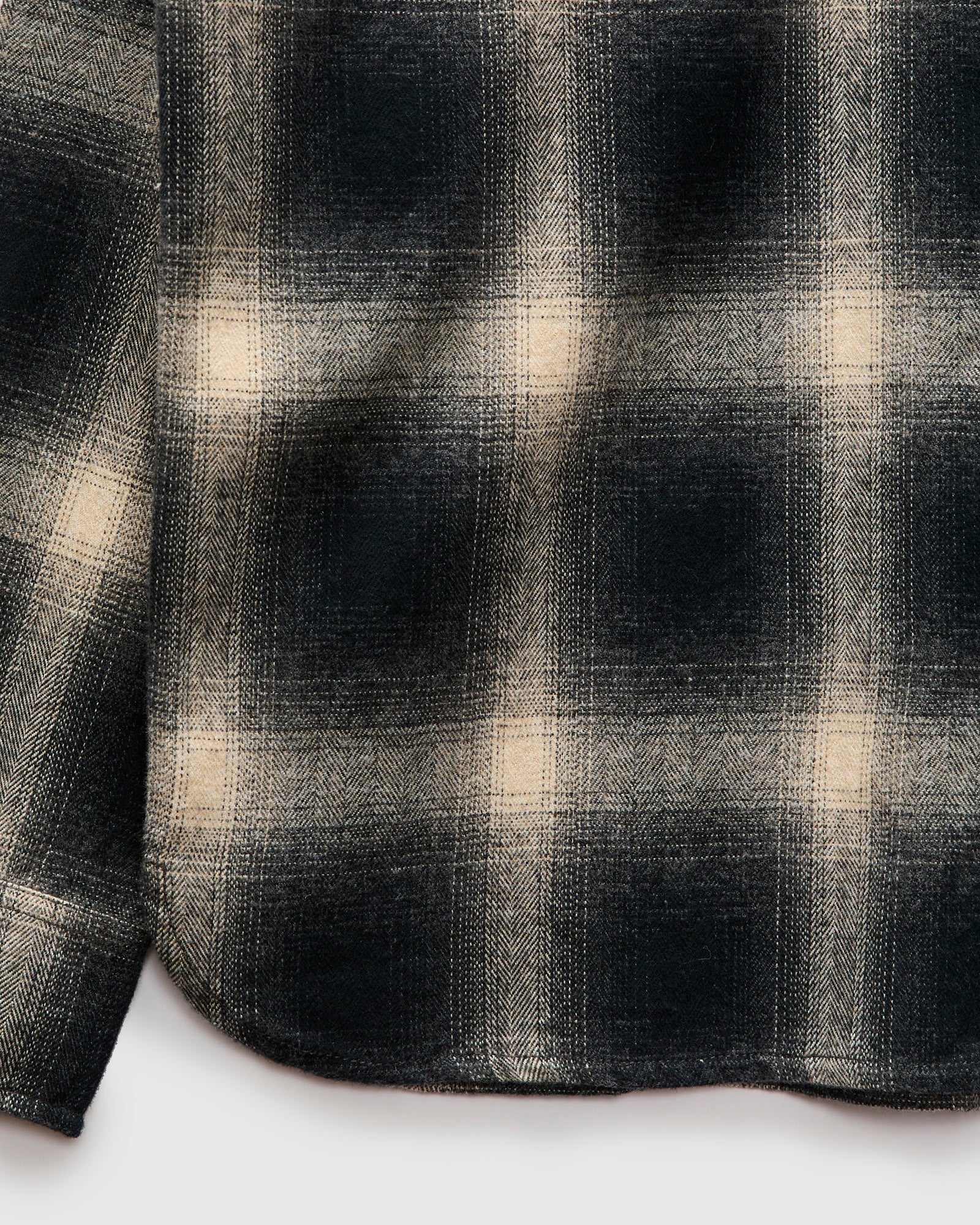 Crosscut Flannel in Black Ombre - Image 7