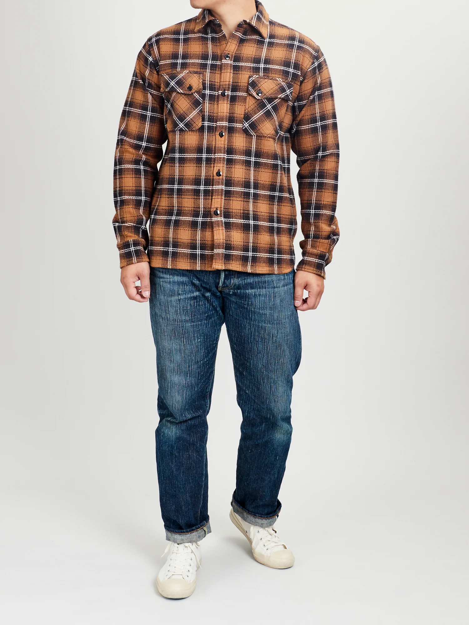 Crosscut Flannel in Sienna - Image 8