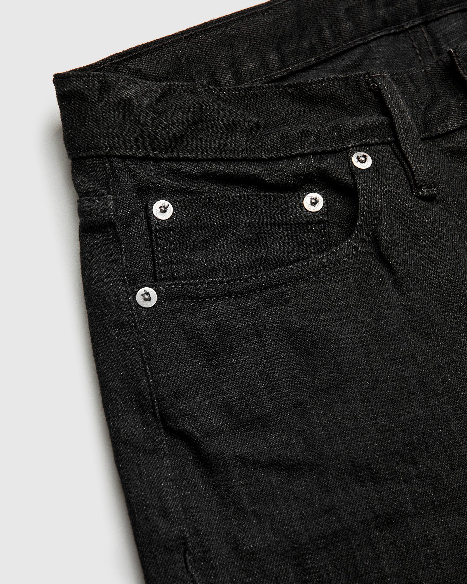 CS-220xk "Black Kibata" 13.25oz Rinsed Selvedge Denim - Classic Straight Fit - Image 6