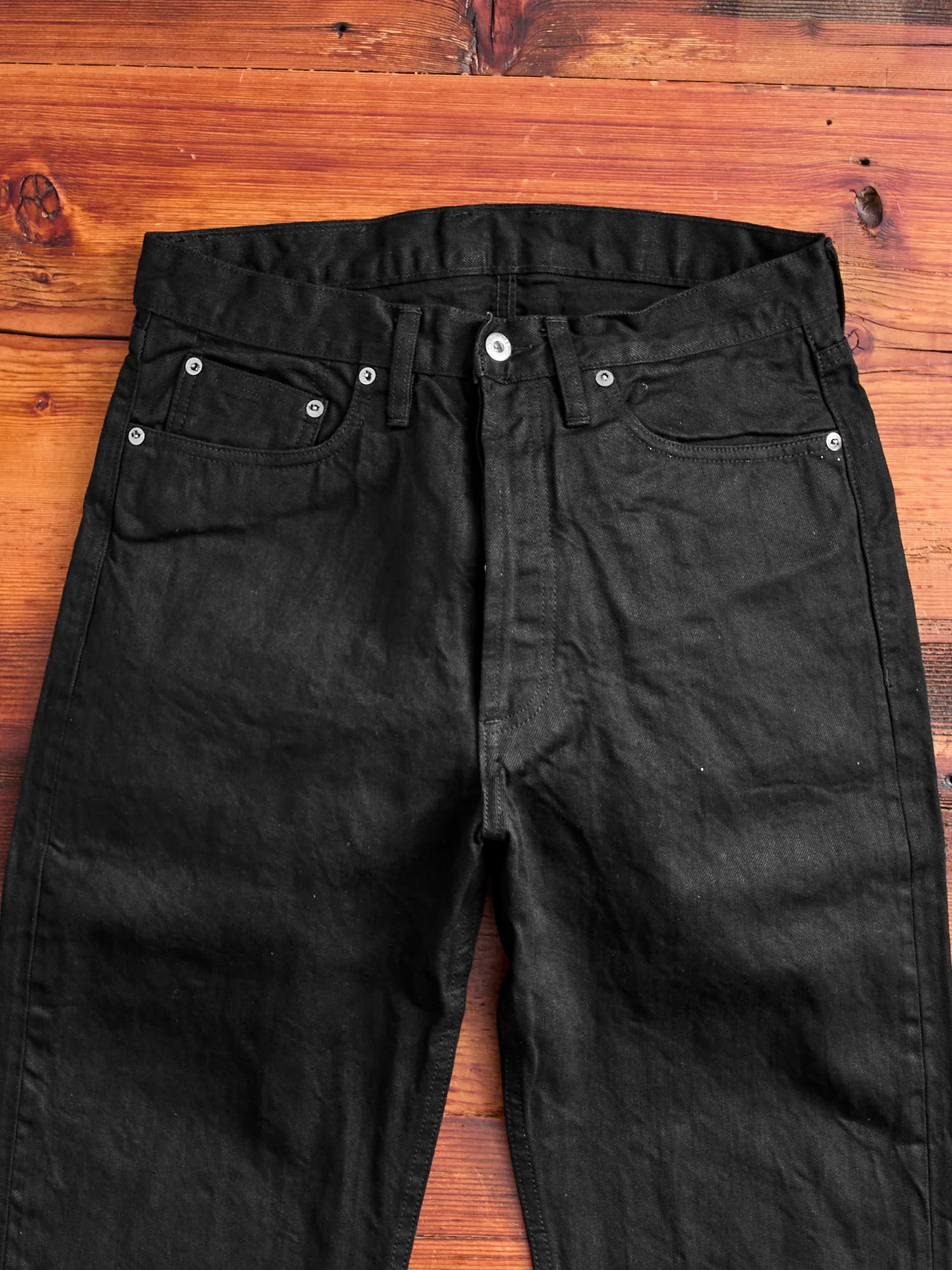 CS-222x 12oz Double Black Selvedge Denim - Classic Straight Fit - Image 5