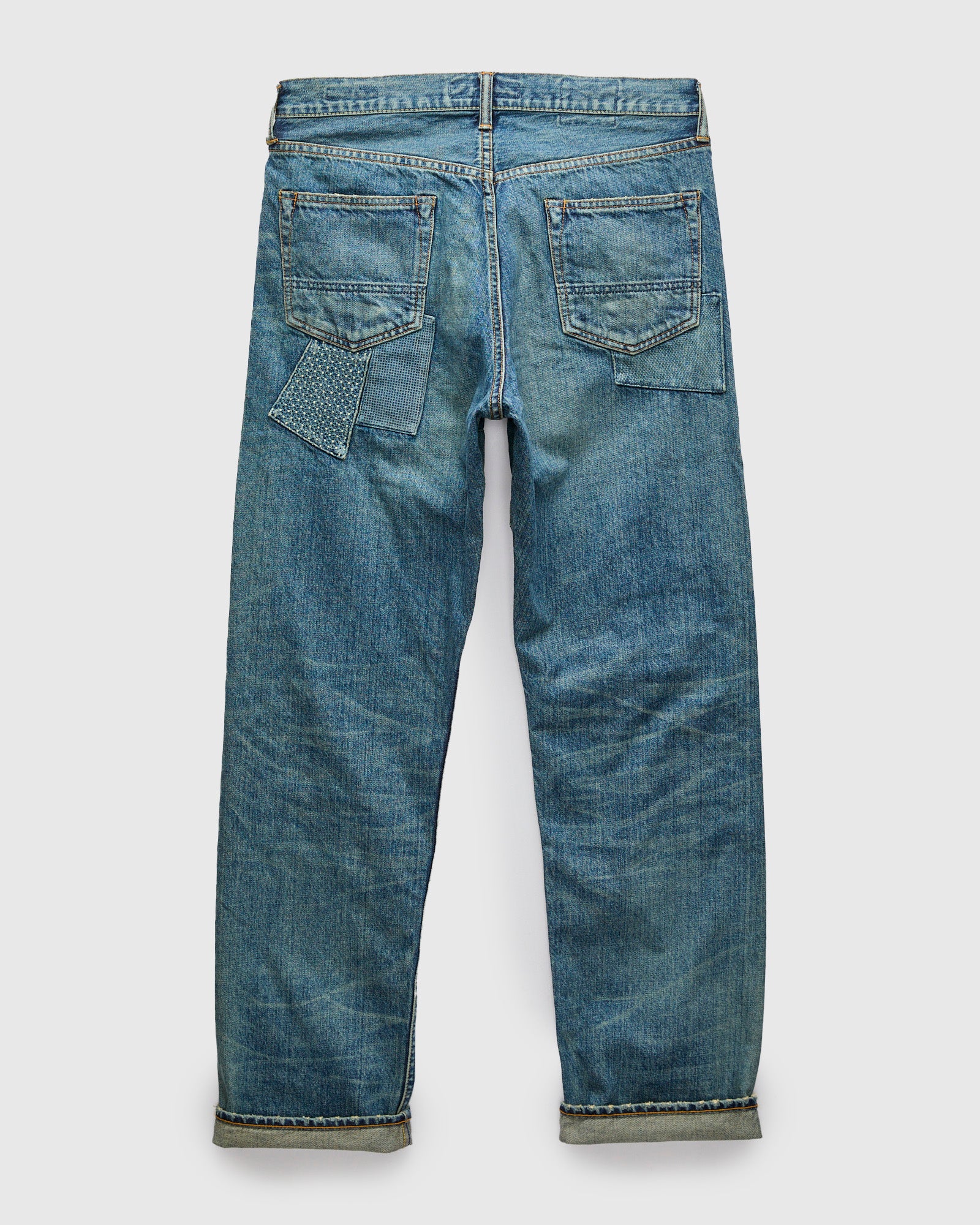 MG127 Boro Repair Selvedge Denim - Classic Straight Fit - Image 2