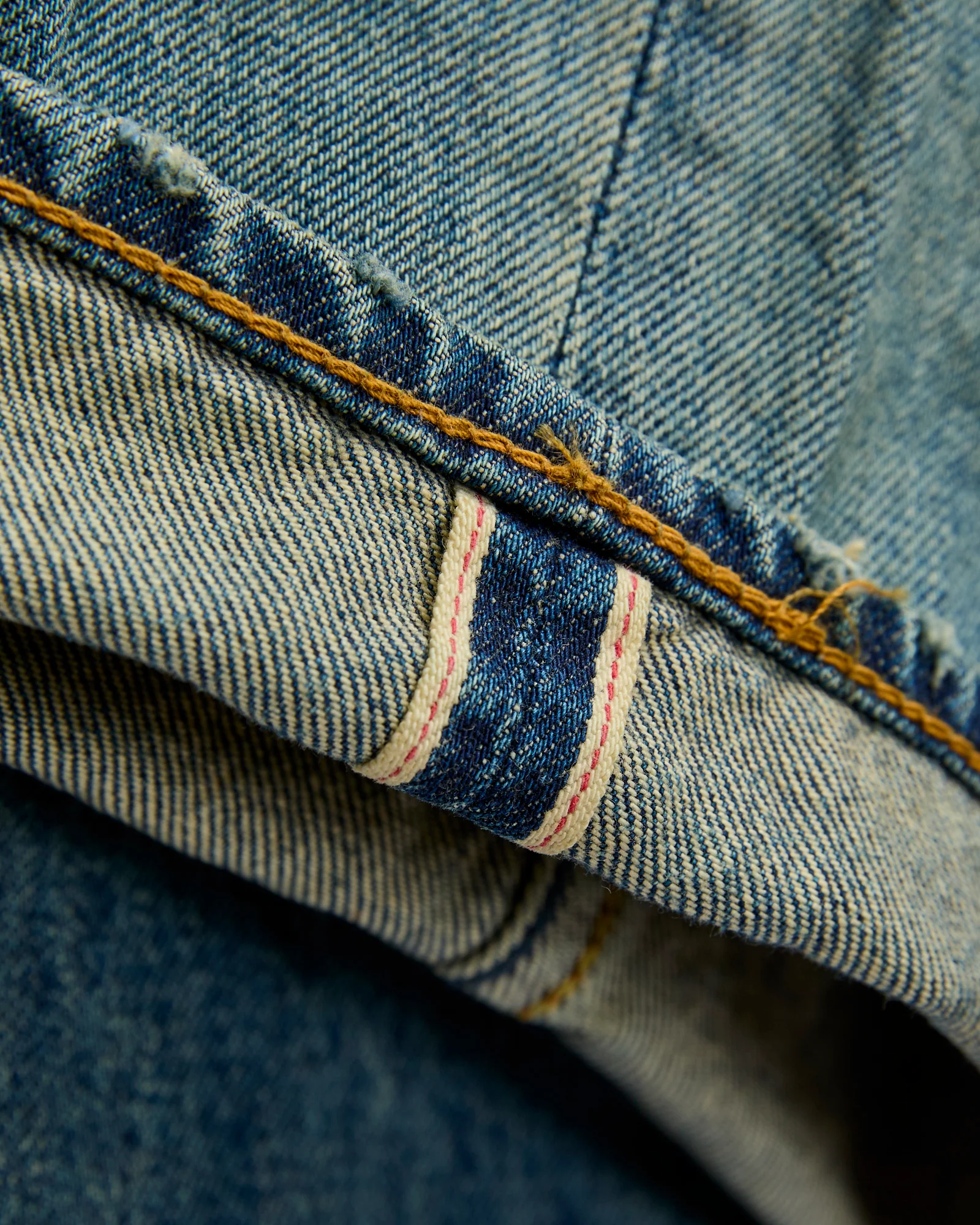 MG127 Boro Repair Selvedge Denim - Classic Straight Fit - Image 9
