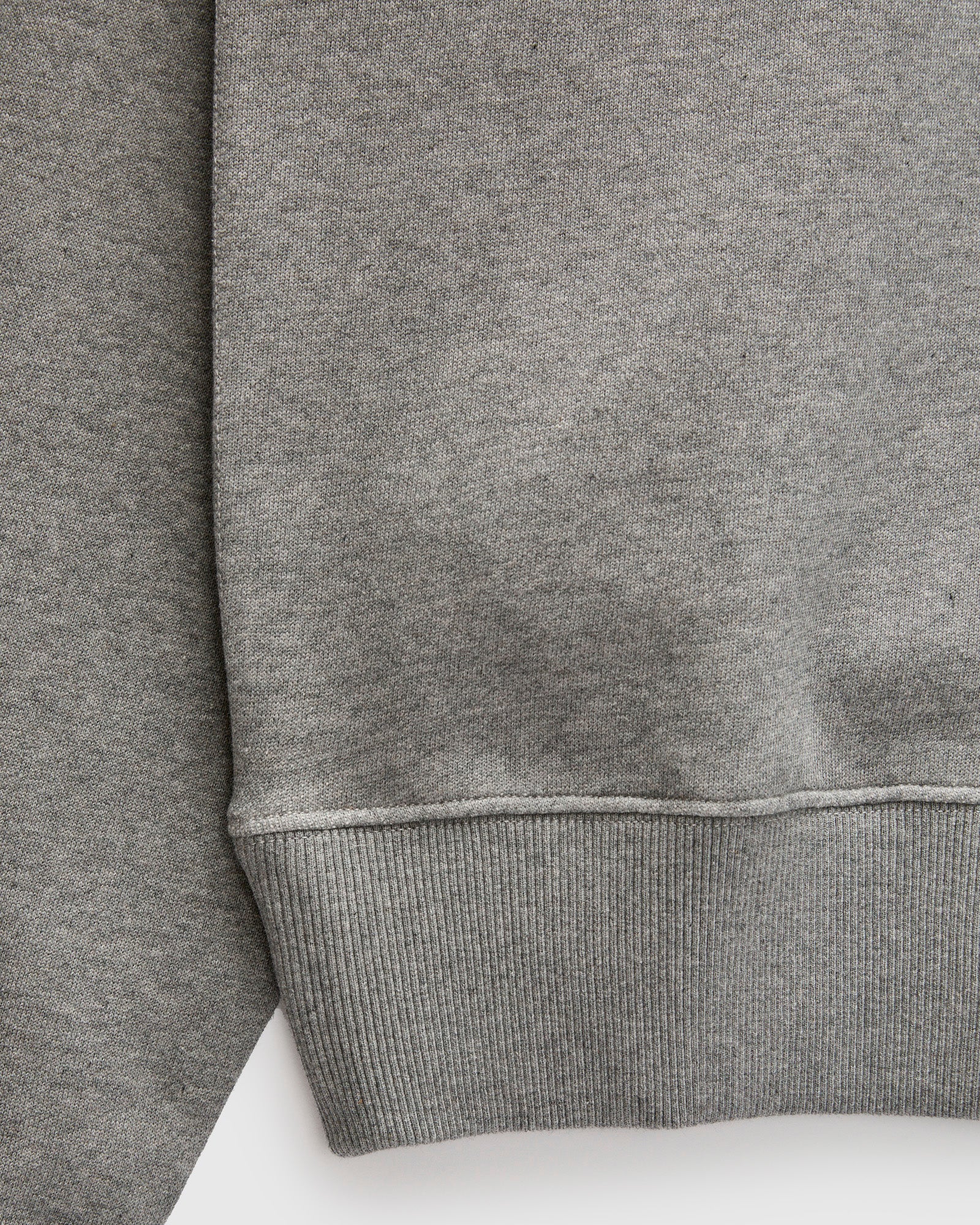CSW28 "Good Basics" Organic Cotton Crewneck Sweater in Grey Melange - Image 5