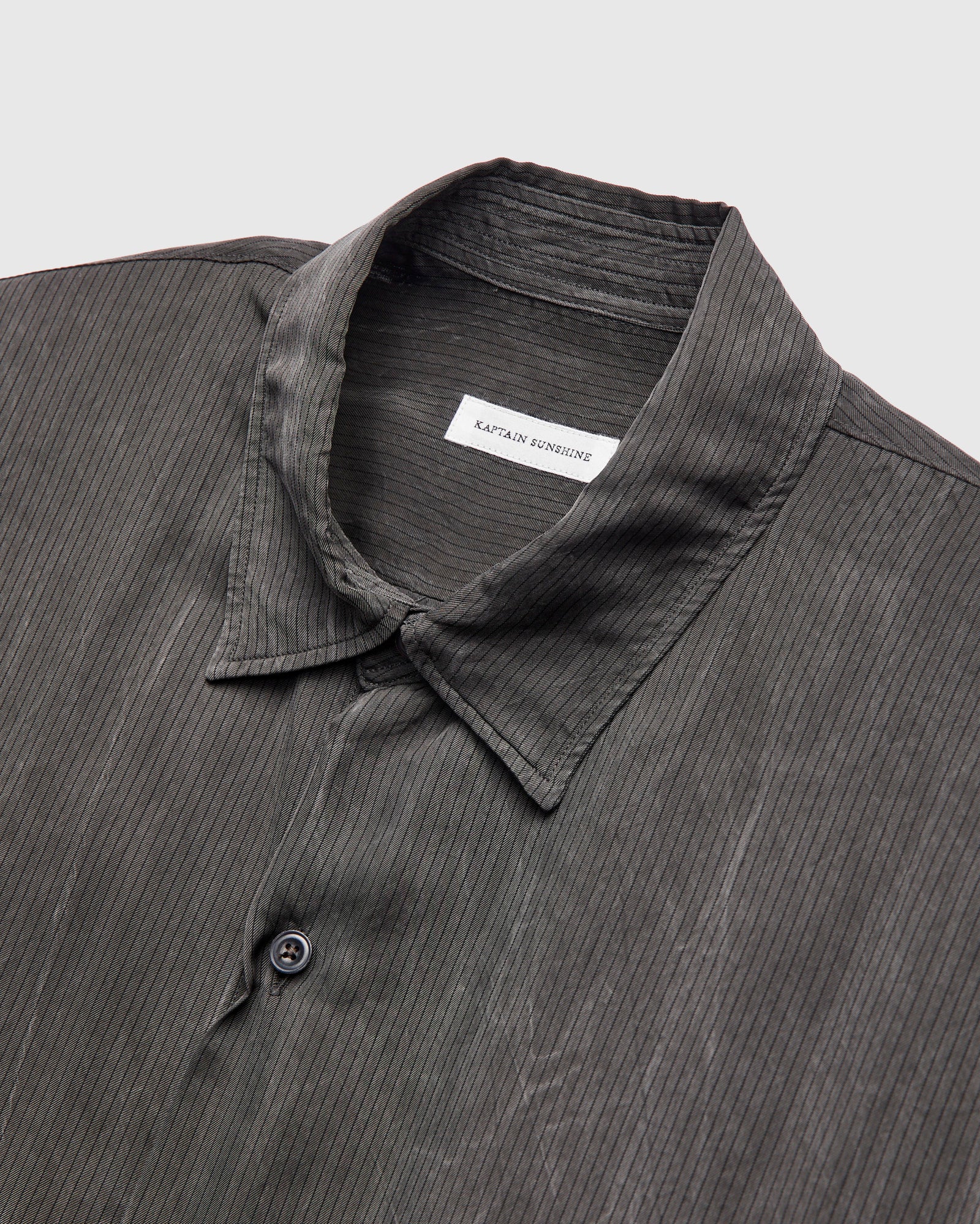 Cupra Button-Up Shirt Charcoal Stripe - Image 3