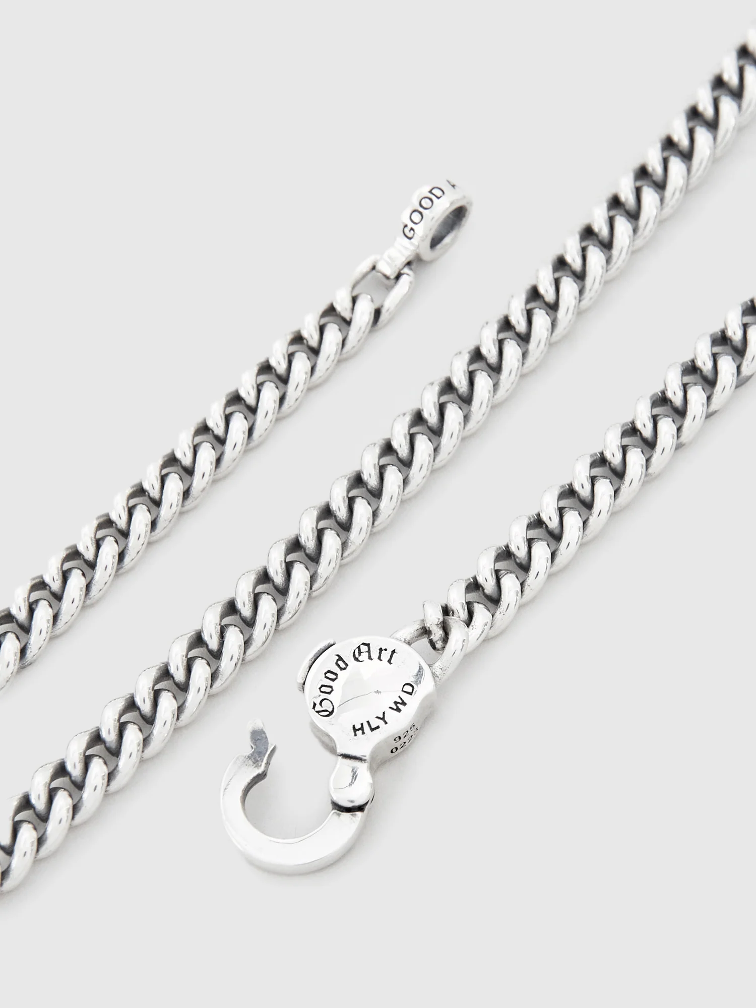 Curb Chain Necklace Size AA in Sterling Silver - Image 5