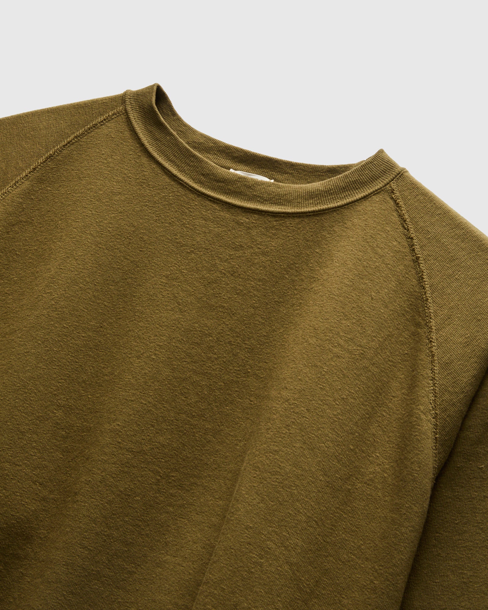 Cut Off Sleeve Sweatshirt in Khaki - Image 4