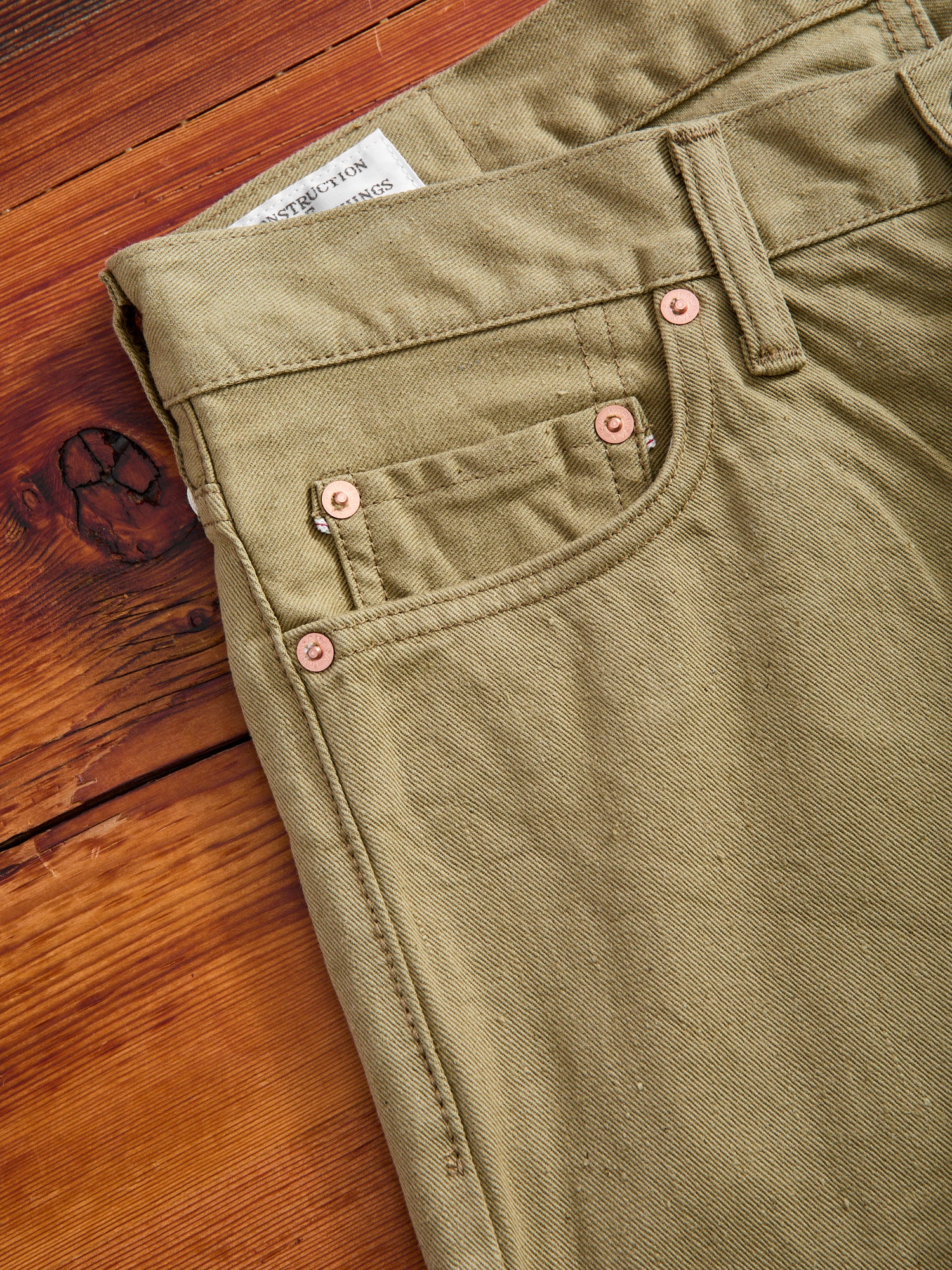 D1888S "Fallen Cotton" 13oz Selvedge Denim - Regular Tapered Fit - Image 7