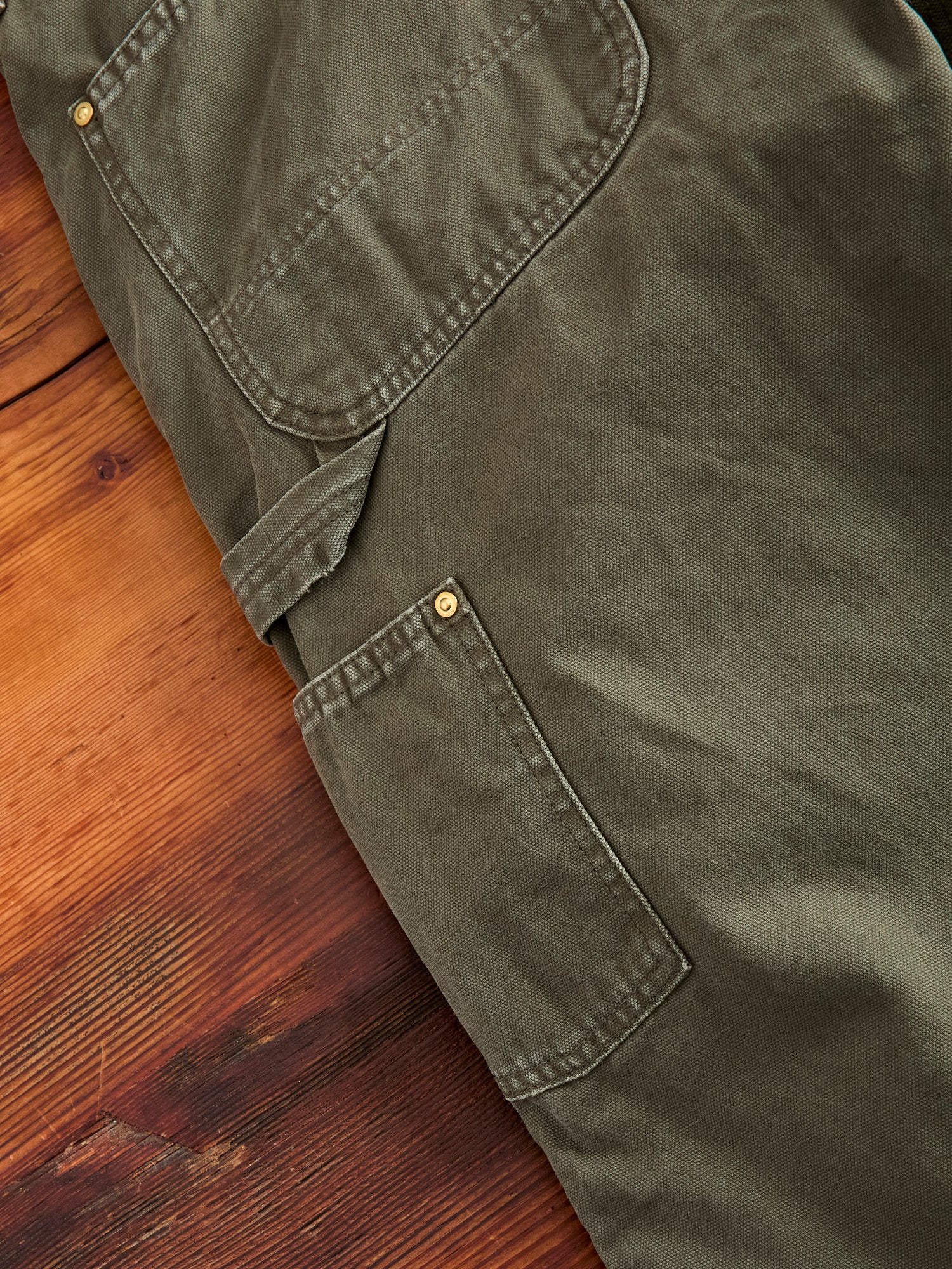 Dad's Fit Painter Pants in Army Green - Image 7
