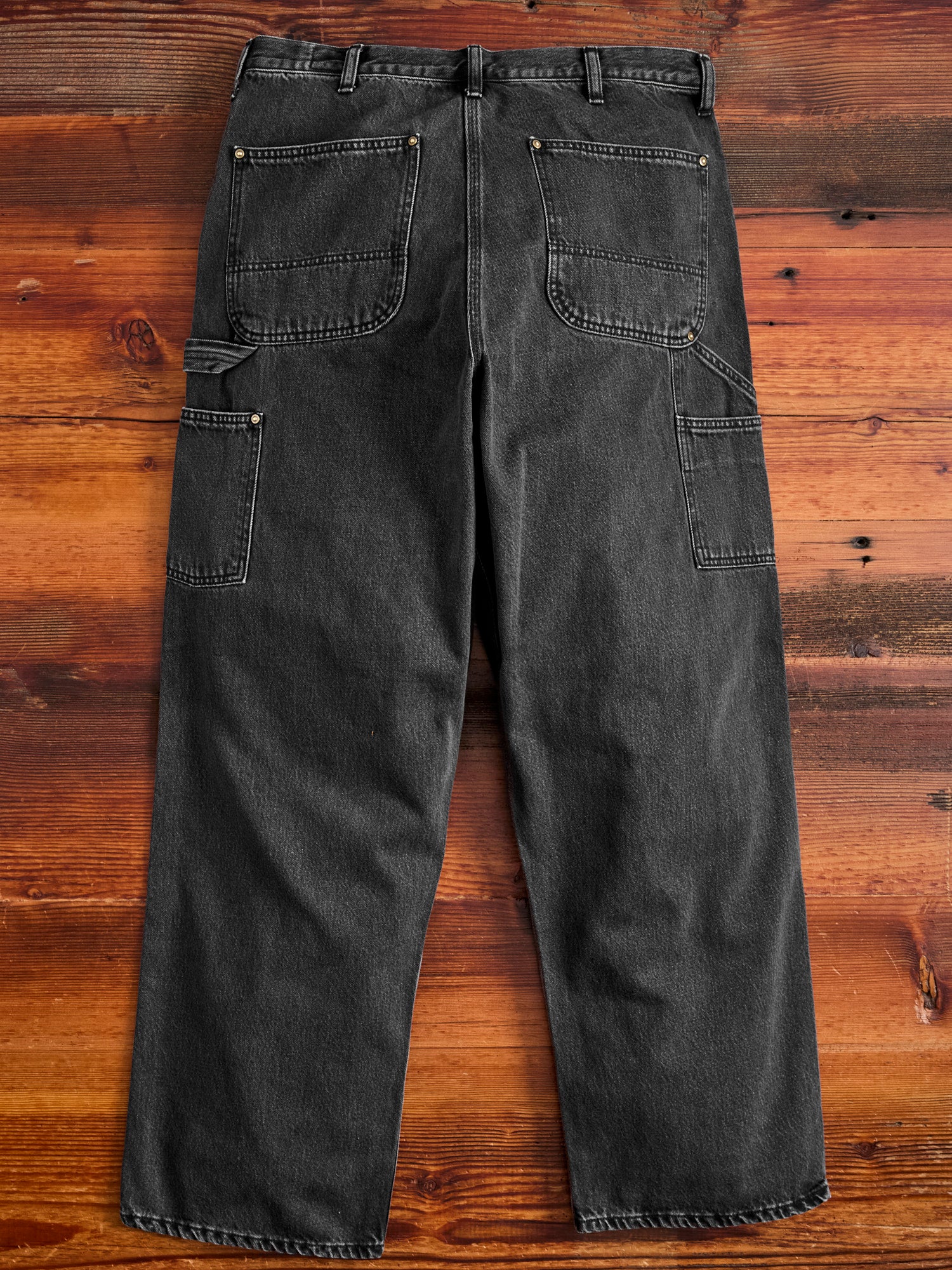 Dad's Fit Painter Pants in Black Stone Denim - Image 3