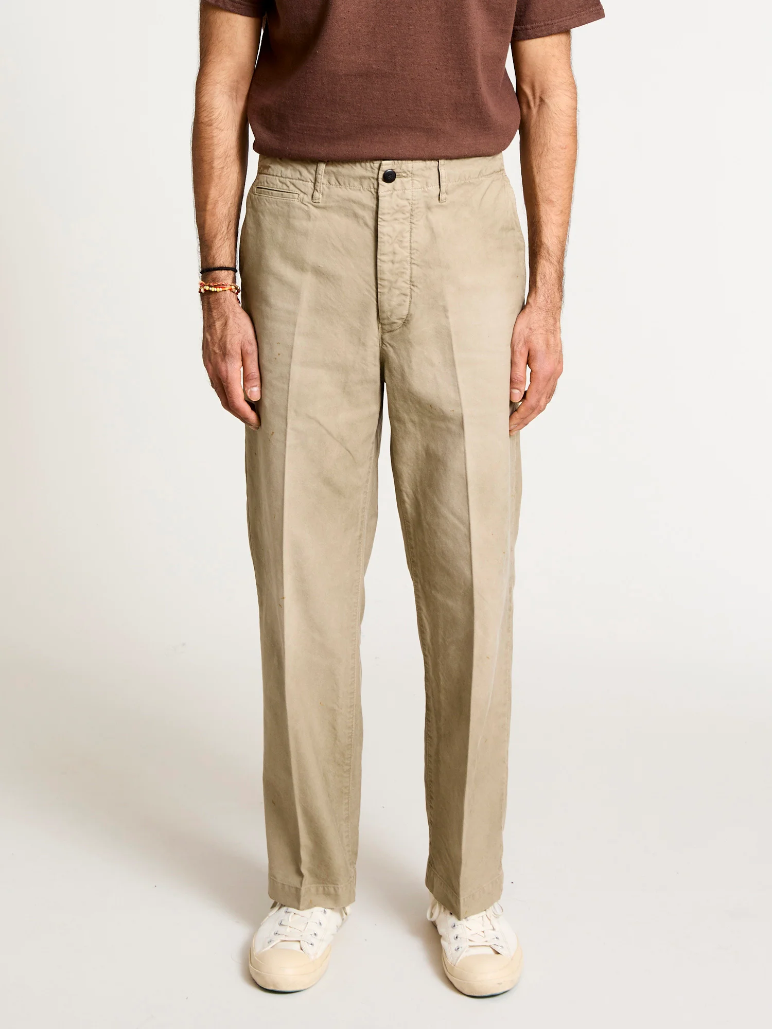 Damaged Field Chino Pants in Beige - Image 2