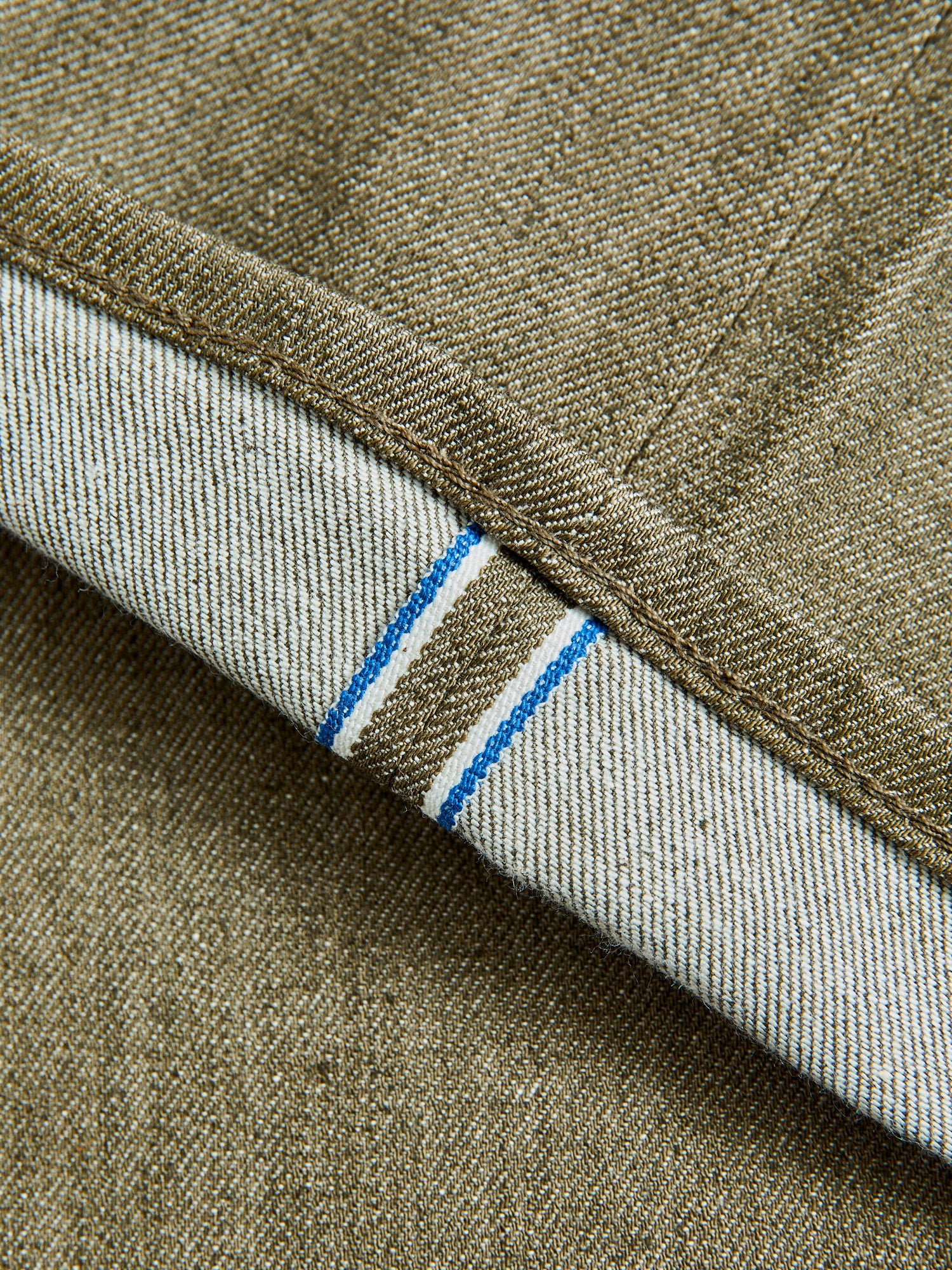 "Dark Green" 10.5oz Stretch Selvedge Denim - Pen Slim - Image 11