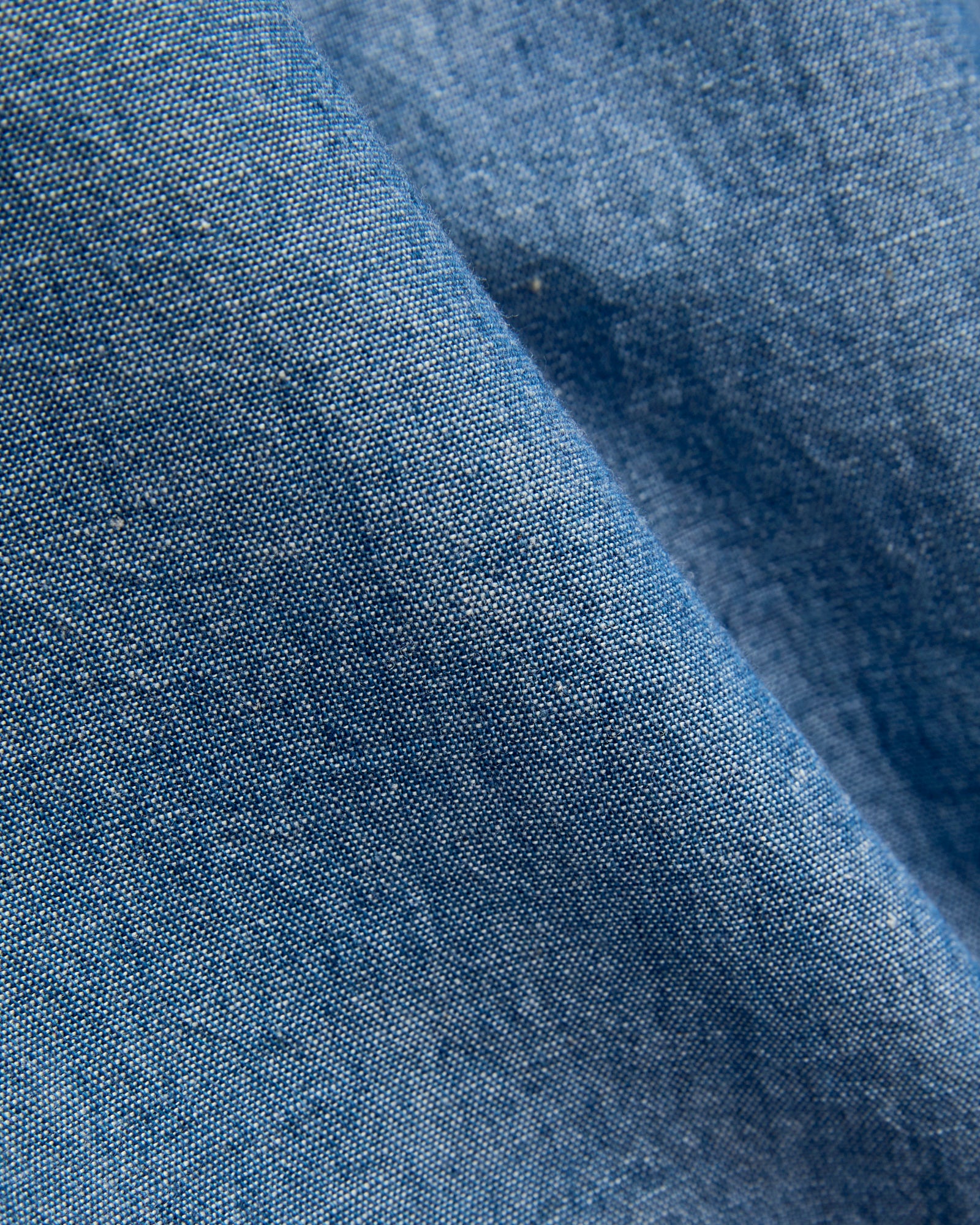 Dayton Short Sleeve Workshirt in Indigo Chambray - Image 7