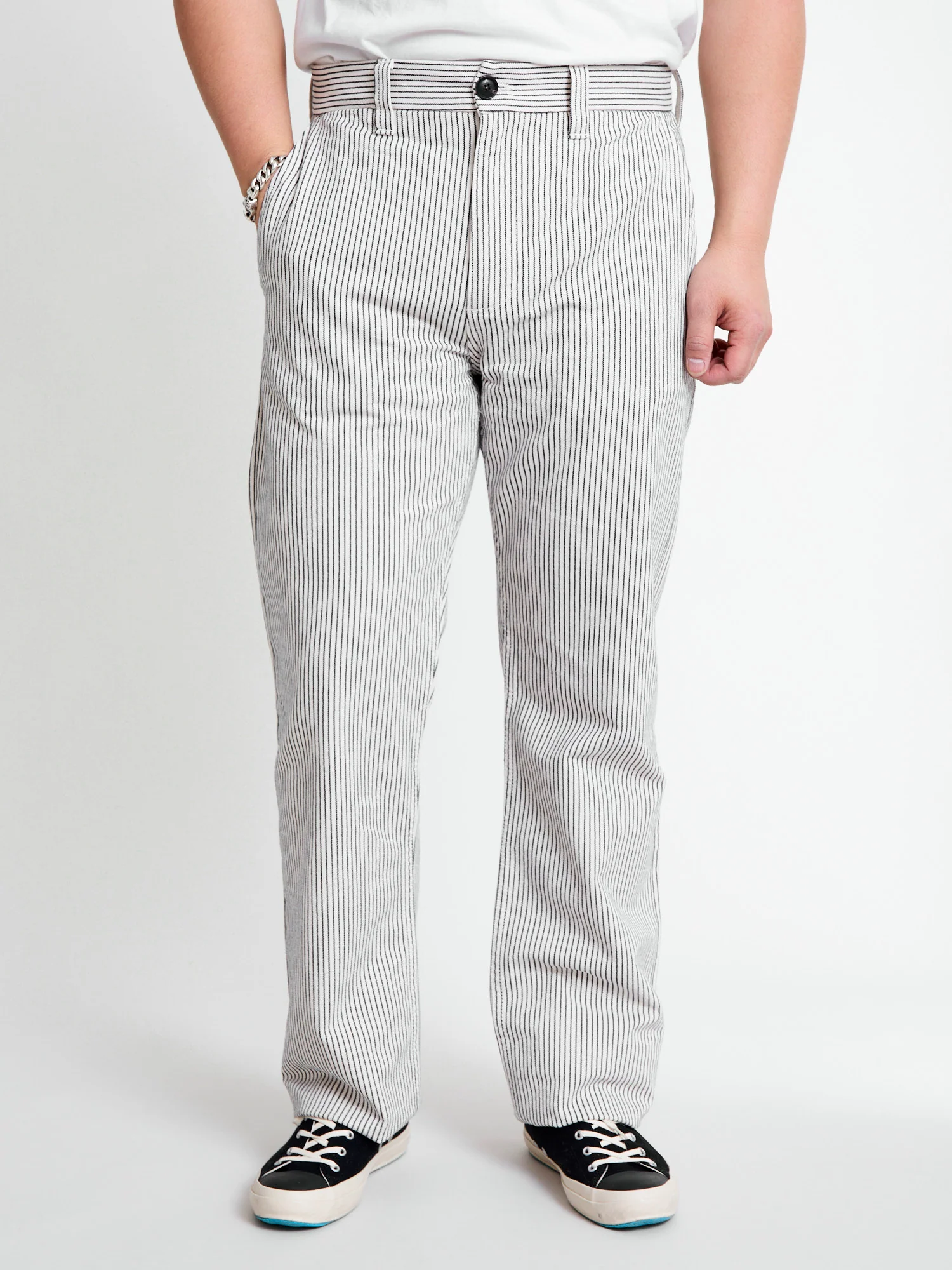 Deck Pant in Indigo Stripe - Image 2