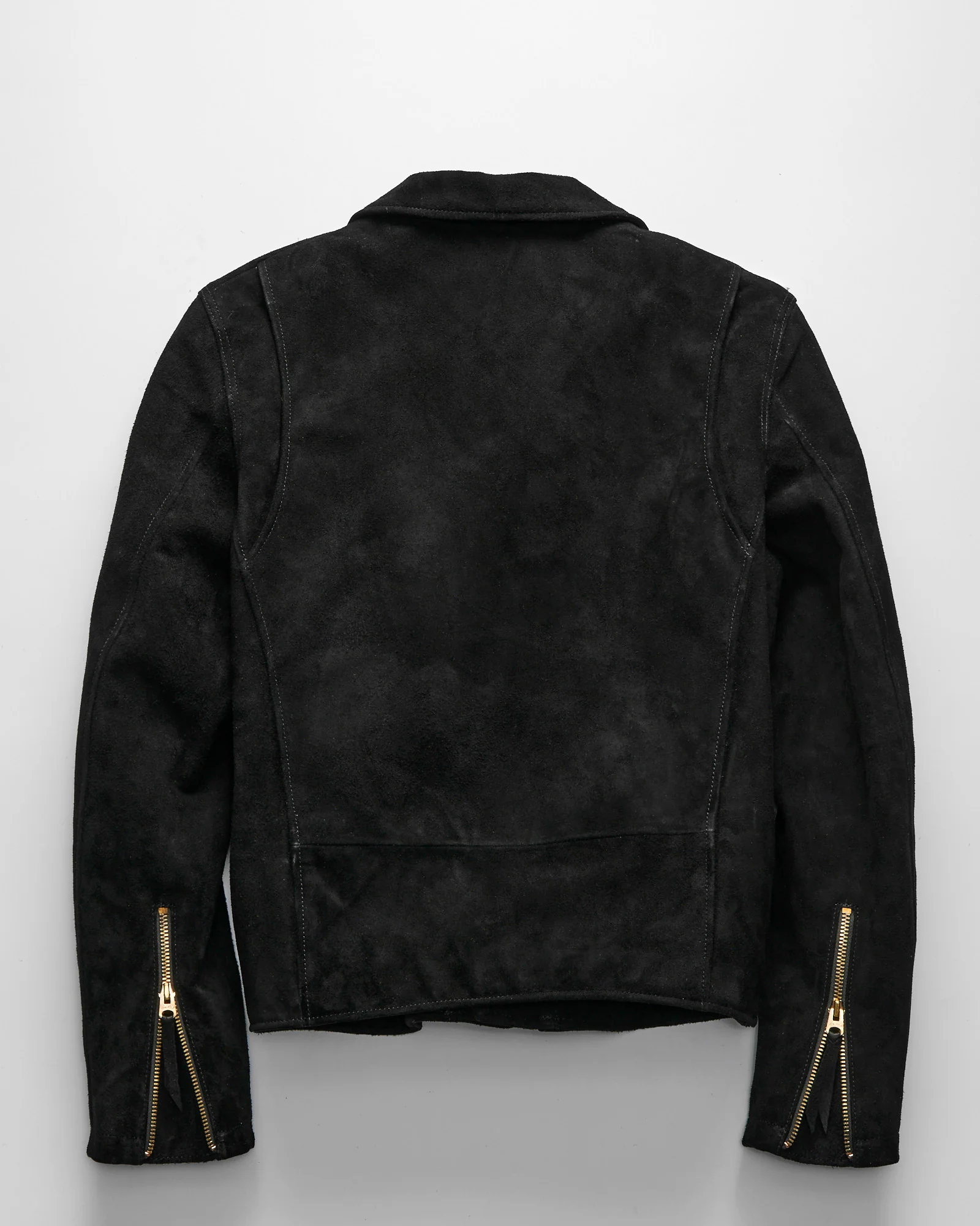 "Deviant" Horsehide Suede Jacket in Black - Image 3