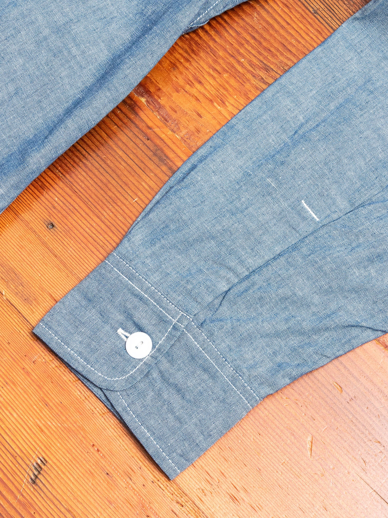 Diggin Half Button-Down Shirt in Blue - Image 6