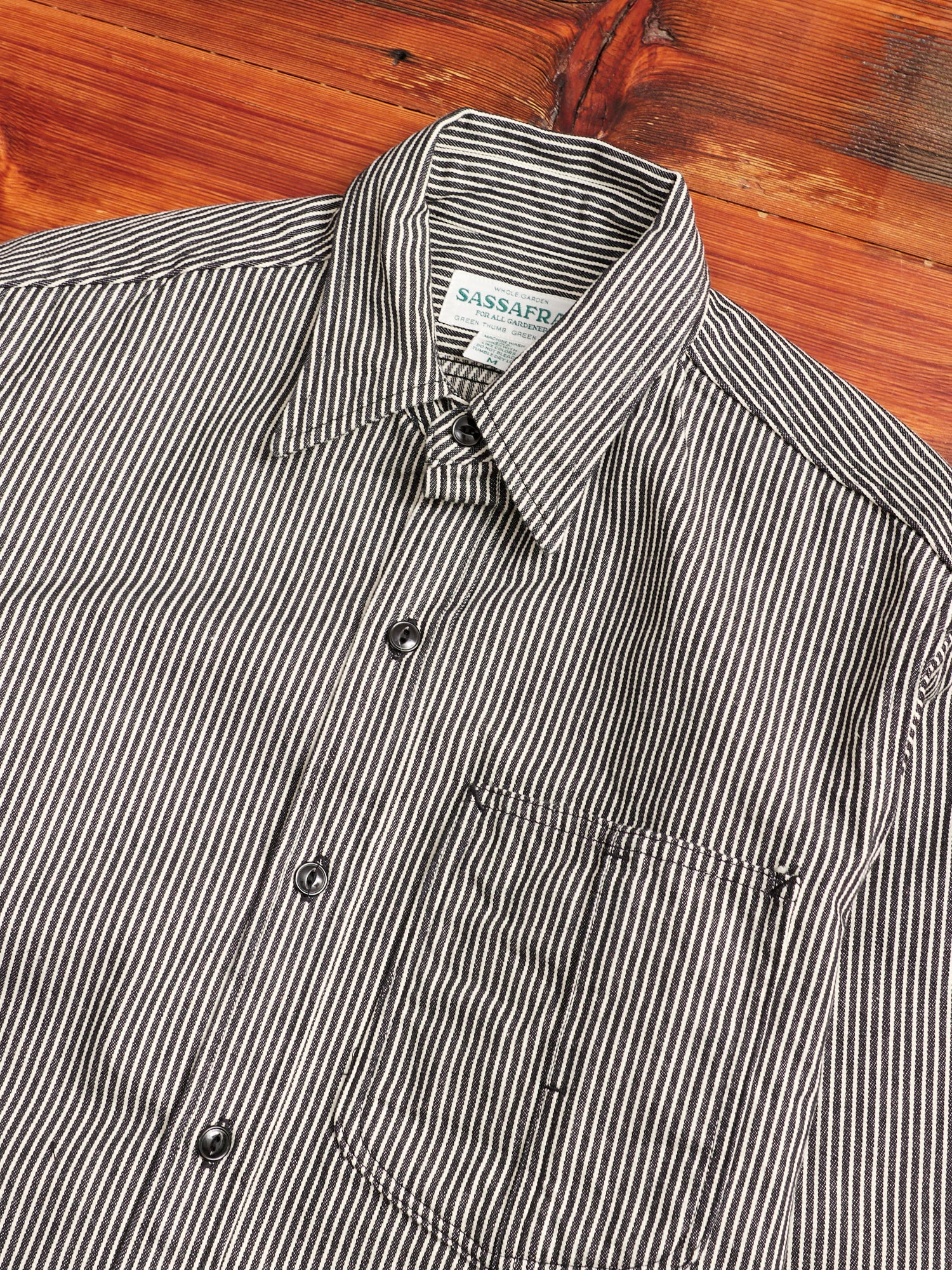 Diggin Shirt in 8oz Hickory Stripe - Image 3
