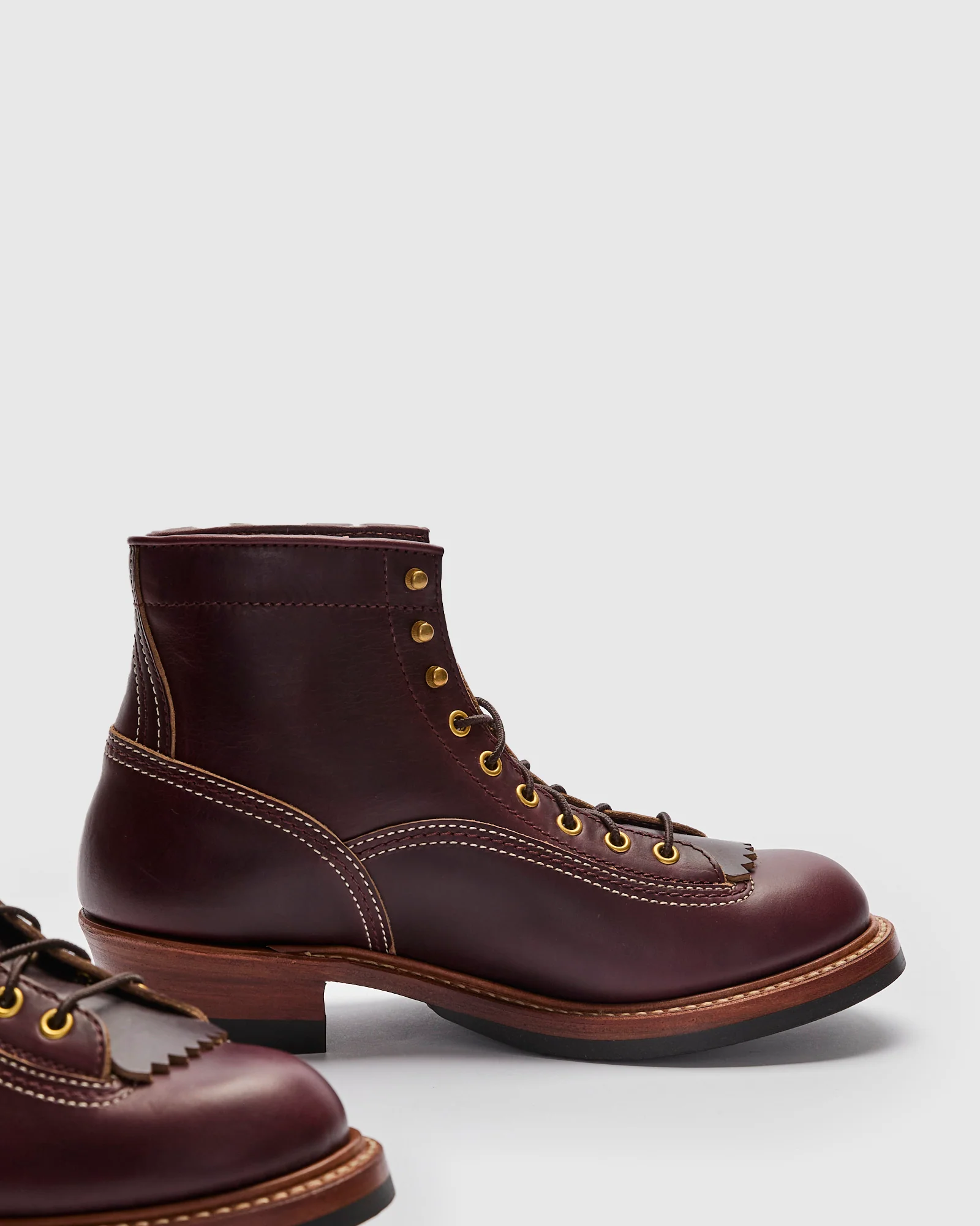 Donkey Puncher Boot in Horween Chromexcel Burgundy - Image 4