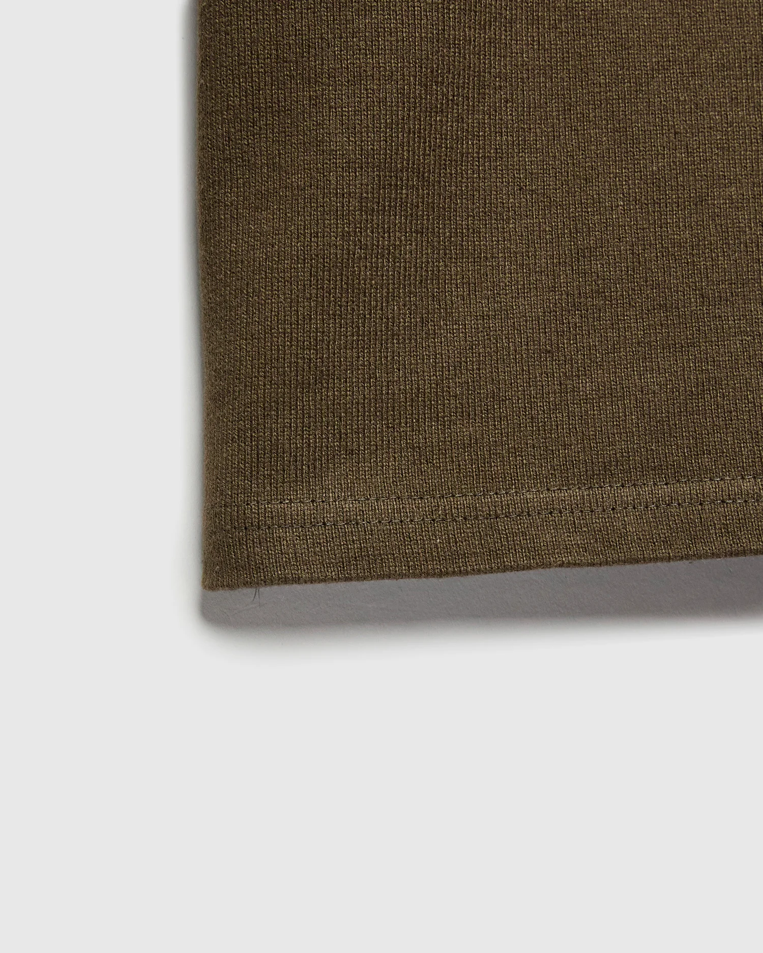 Double Heavyweight 12.1oz T-Shirt in Khaki - Image 5