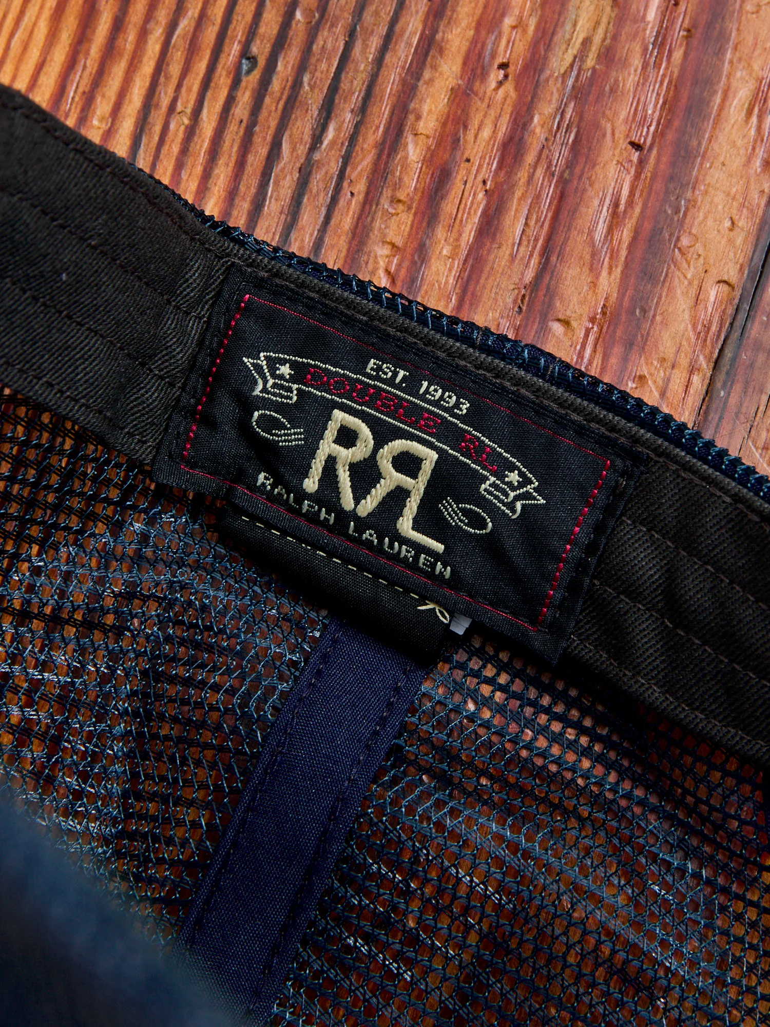 Double RL Trucker Cap in Indigo - Image 8