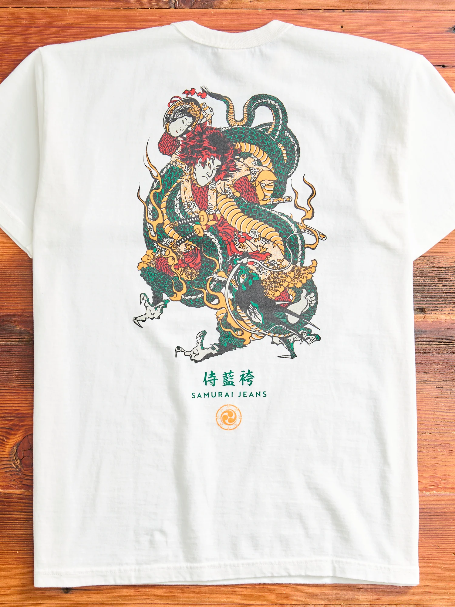 "Dragon Slayer Ryuou-Taro" Heavyweight T-Shirt in White - Image 8