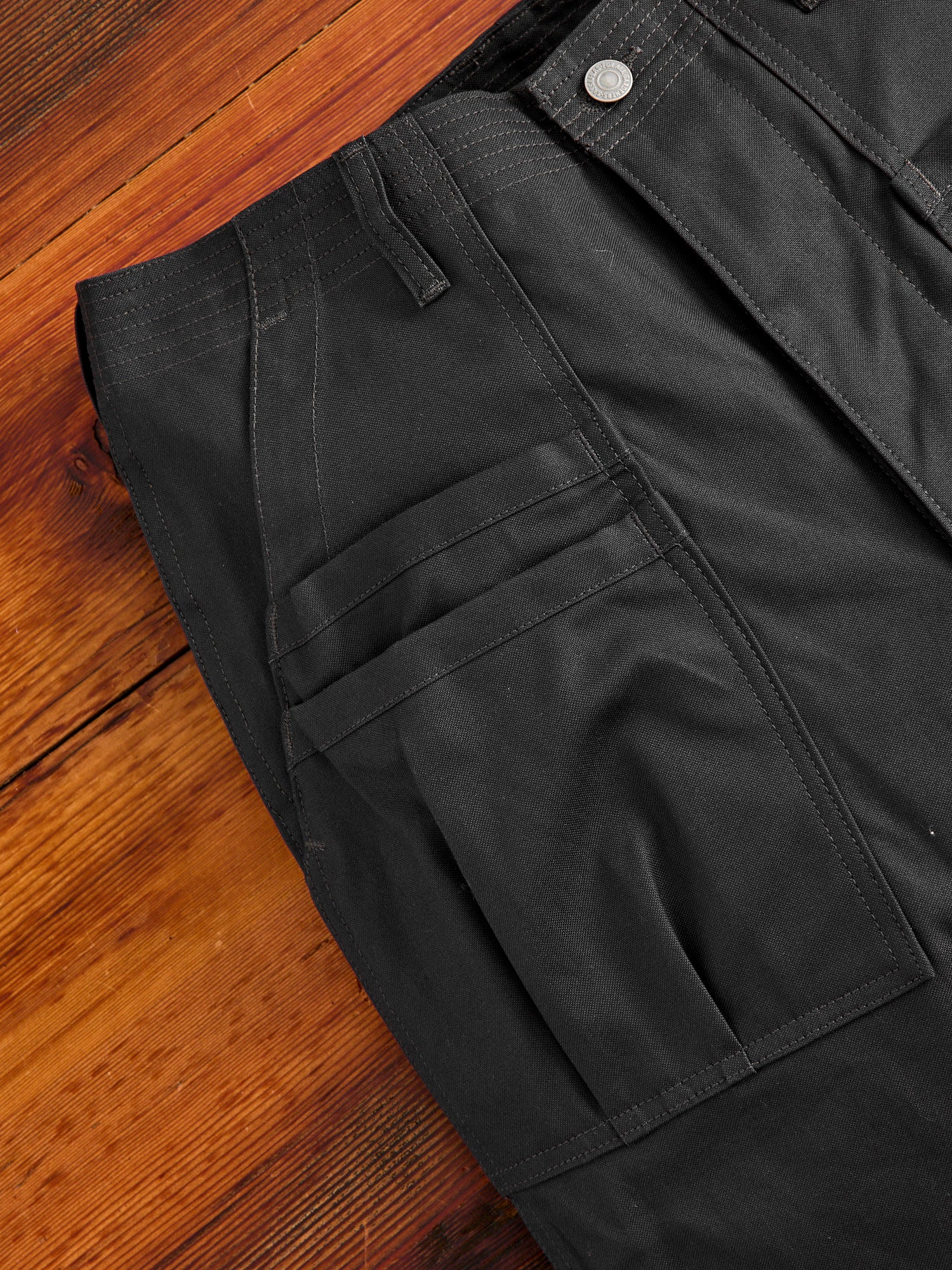 Duck Canvas Overgrown Fatigue Pants in Charcoal - Image 5