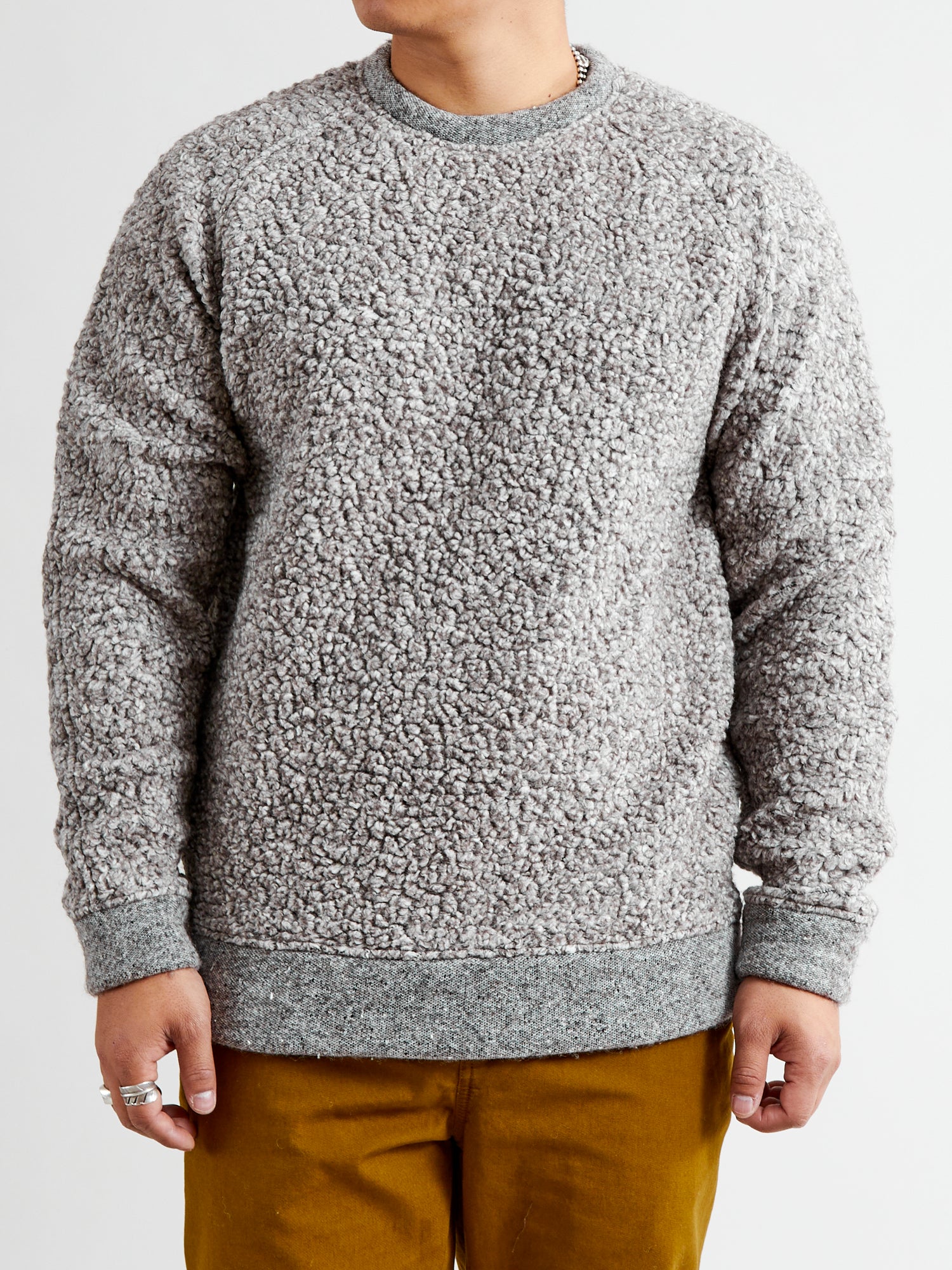 Durness Sweatshirt in Undyed Marl Fleece - Image 2