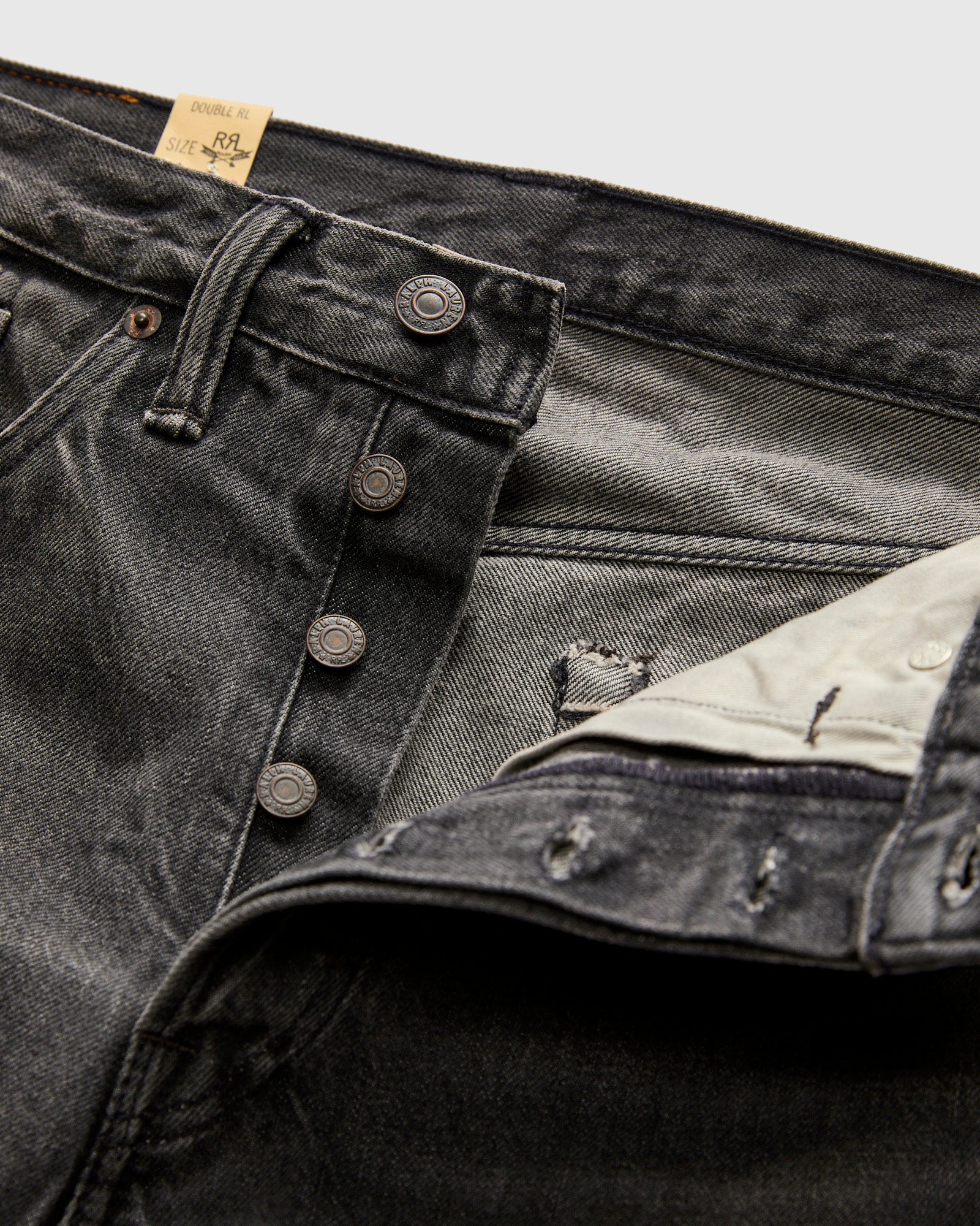 Dusty Black 13oz Washed Denim - Straight Fit - Image 6