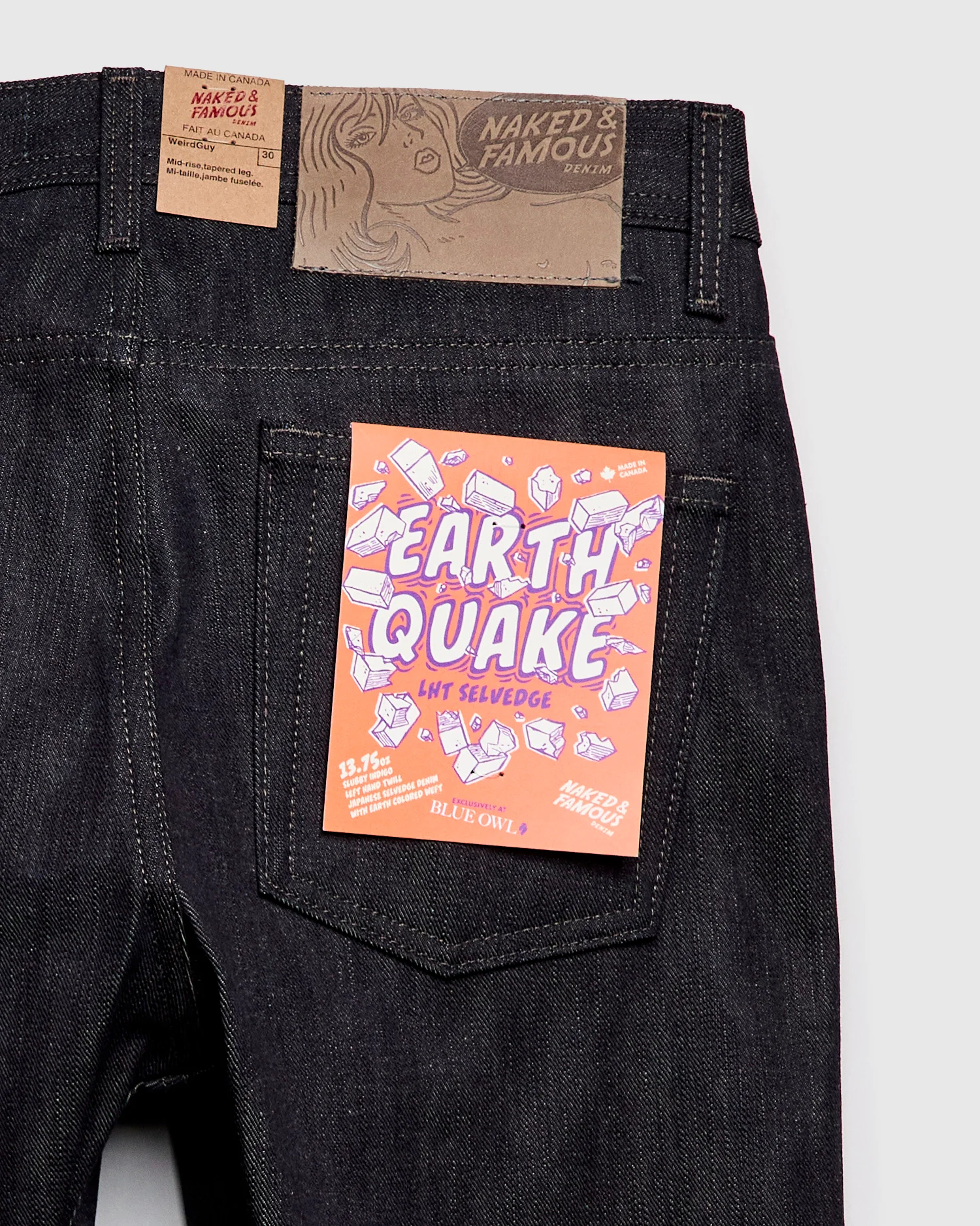 "Earthquake - Left Hand Twill" 13.75oz Selvedge Denim - Weird Guy Fit - Image 4