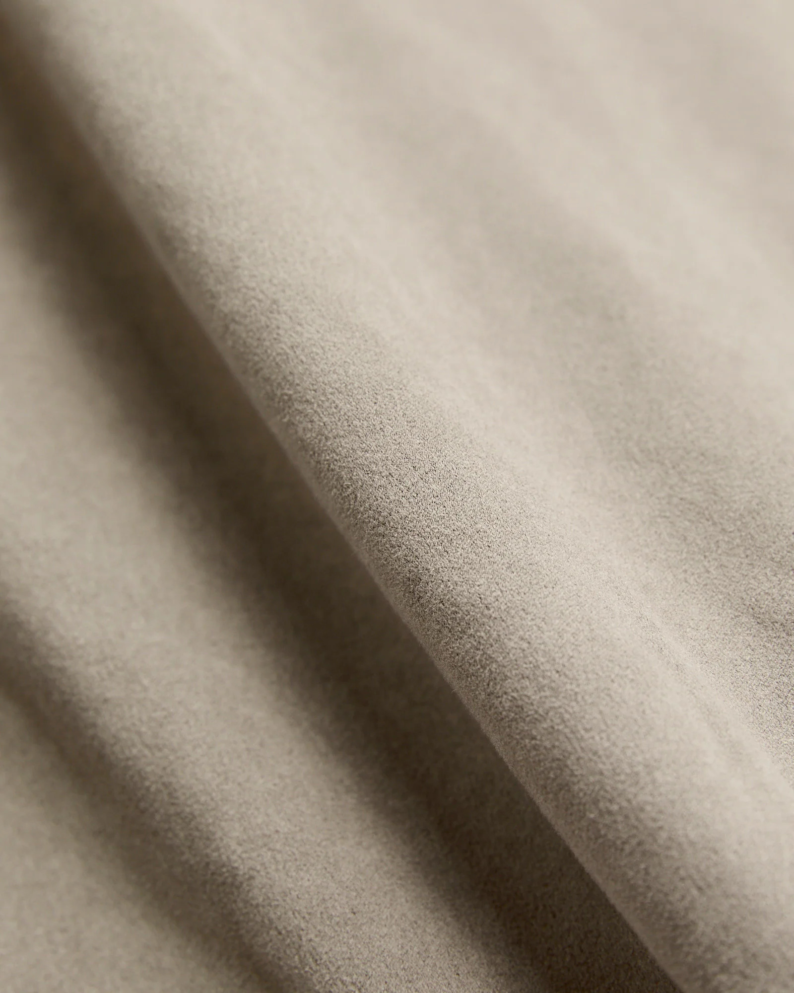Eco Suede Raglan Zip Jacket in Greige - Image 8