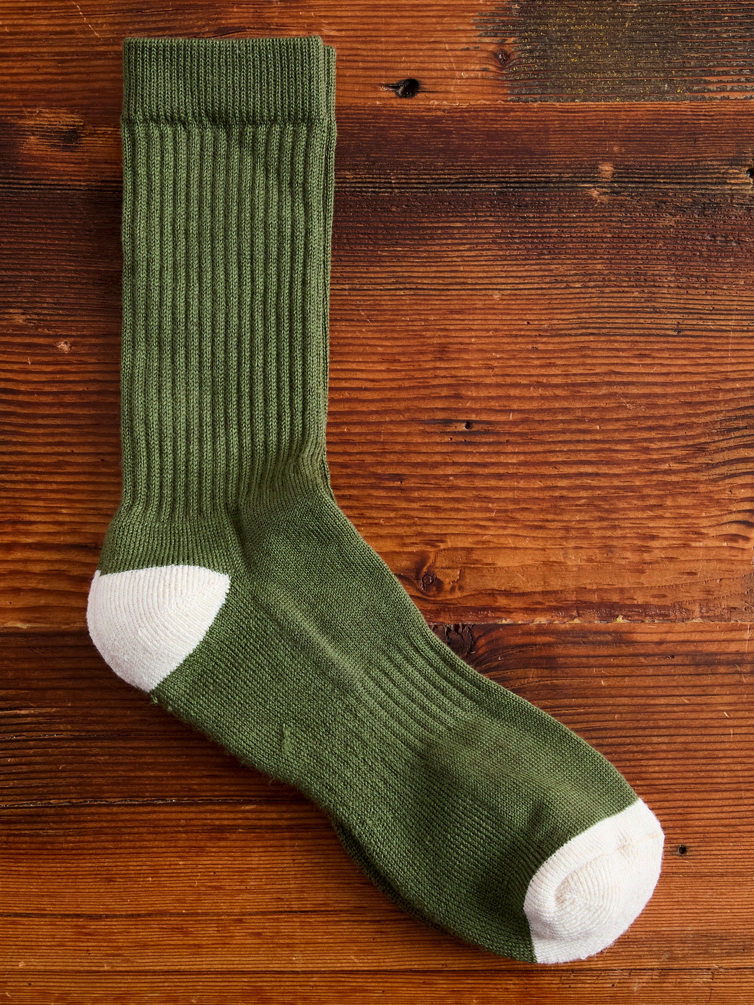 Elgin Wool Sock in Duck Green - Image 2