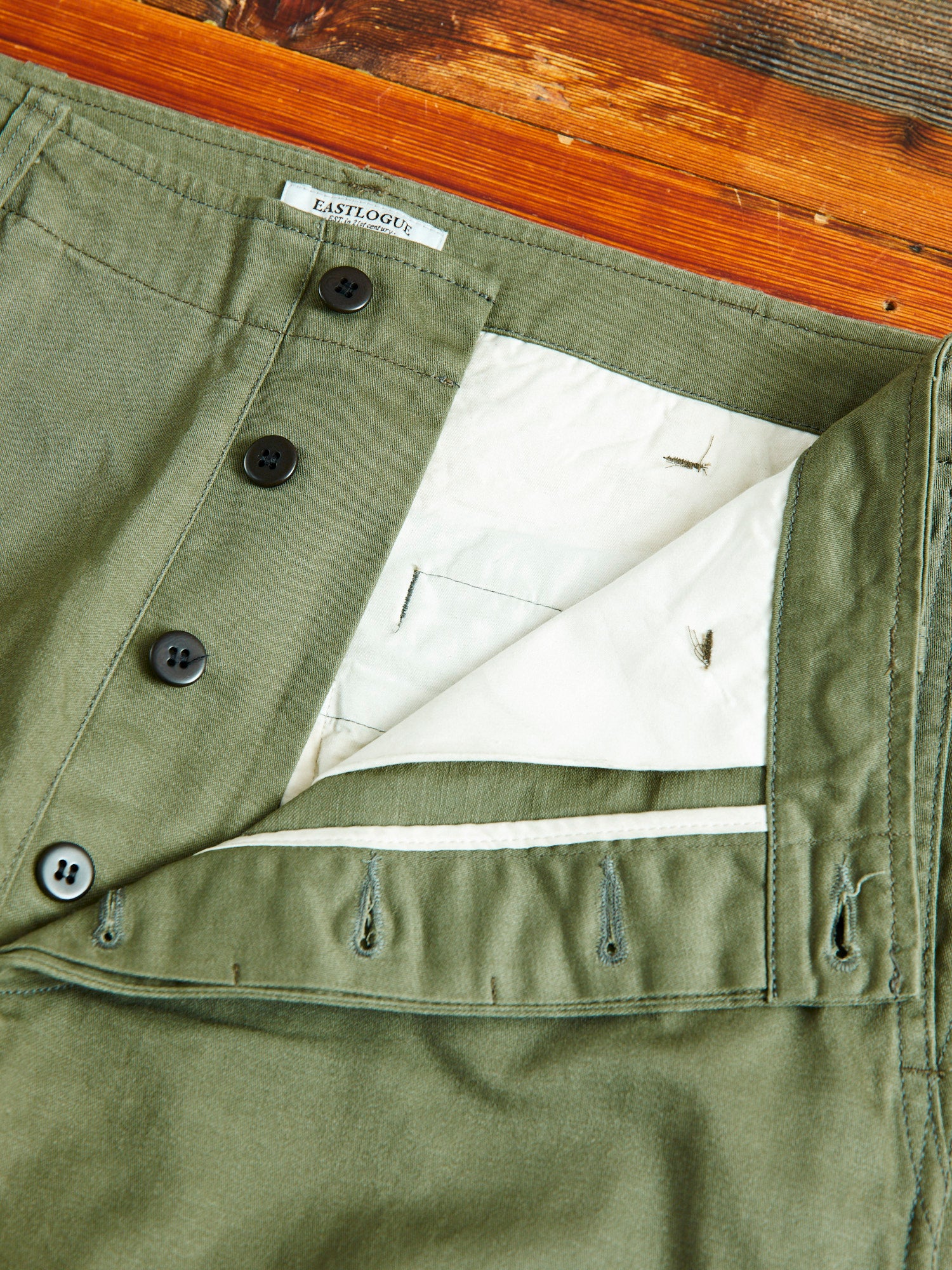 Explorer 10P Pants in Olive Backsatin - Image 6