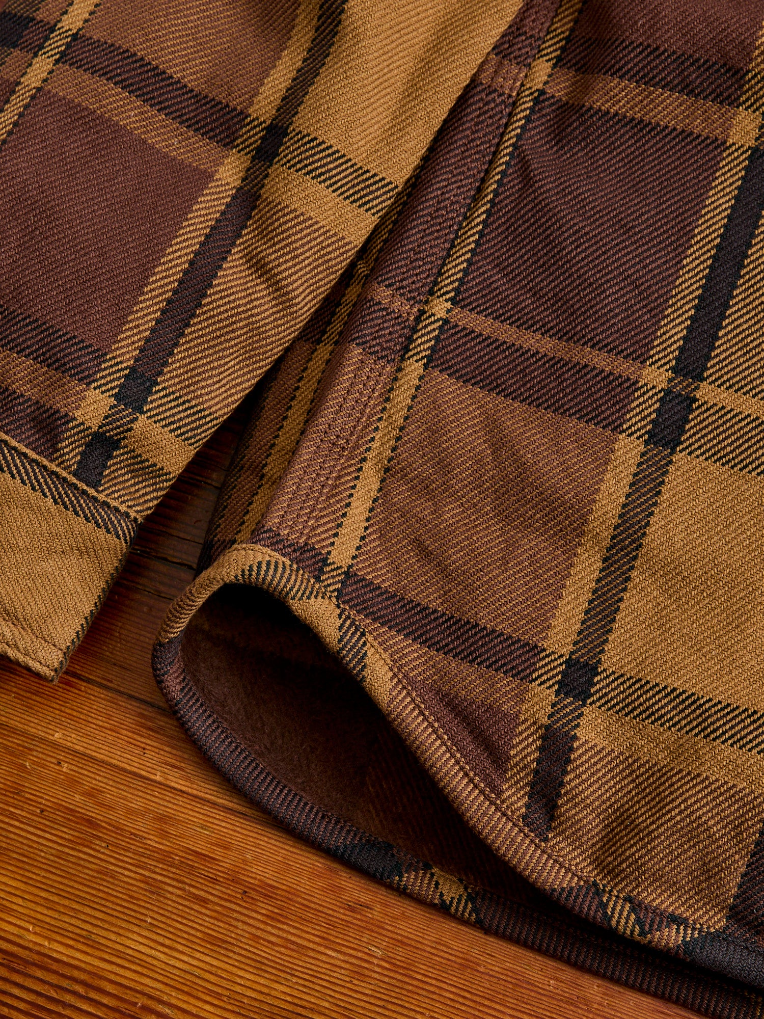 Extra Heavy Flannel Shirt in Orange - Image 7