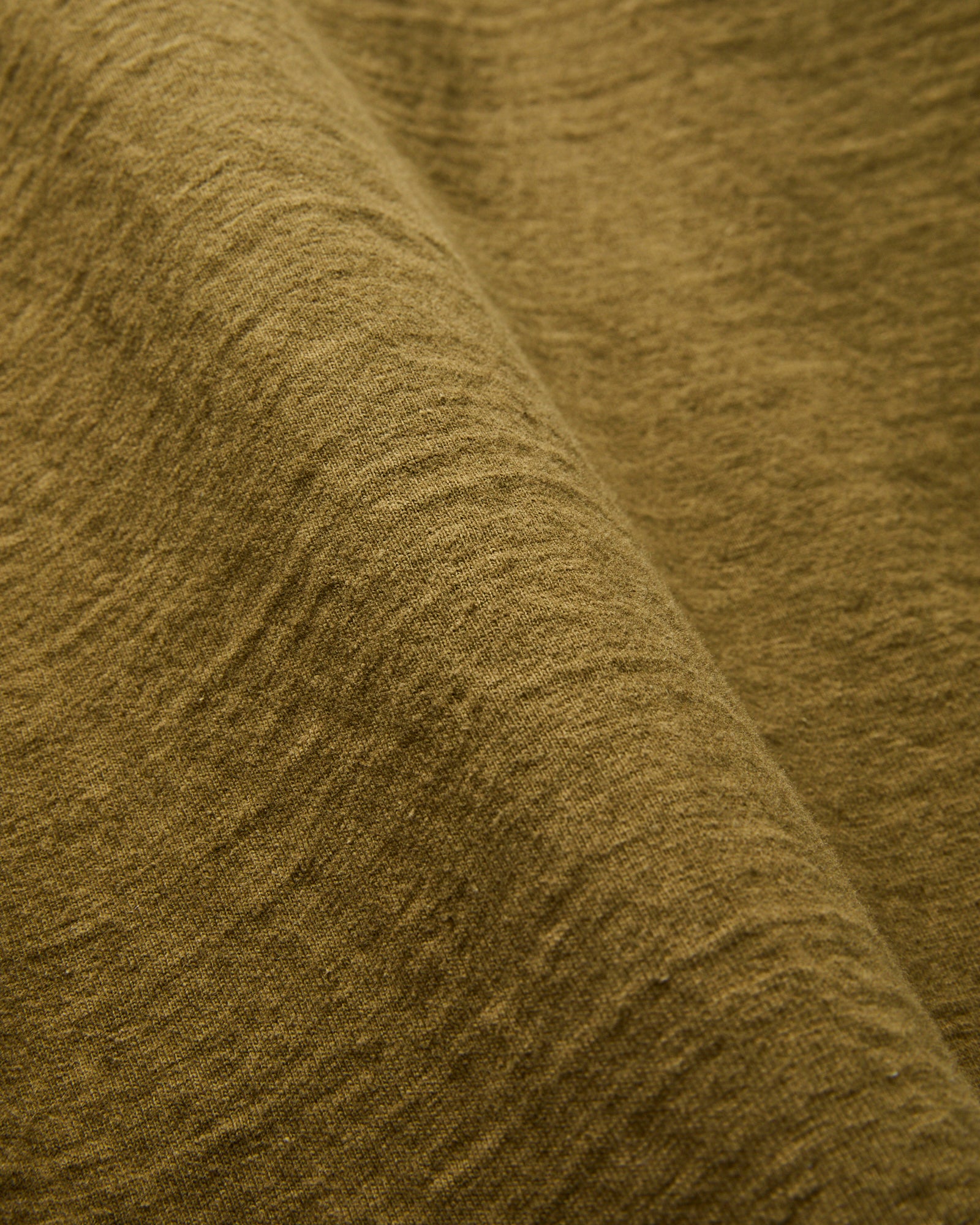 Fallen Cotton Slub Tee in Khaki - Image 2