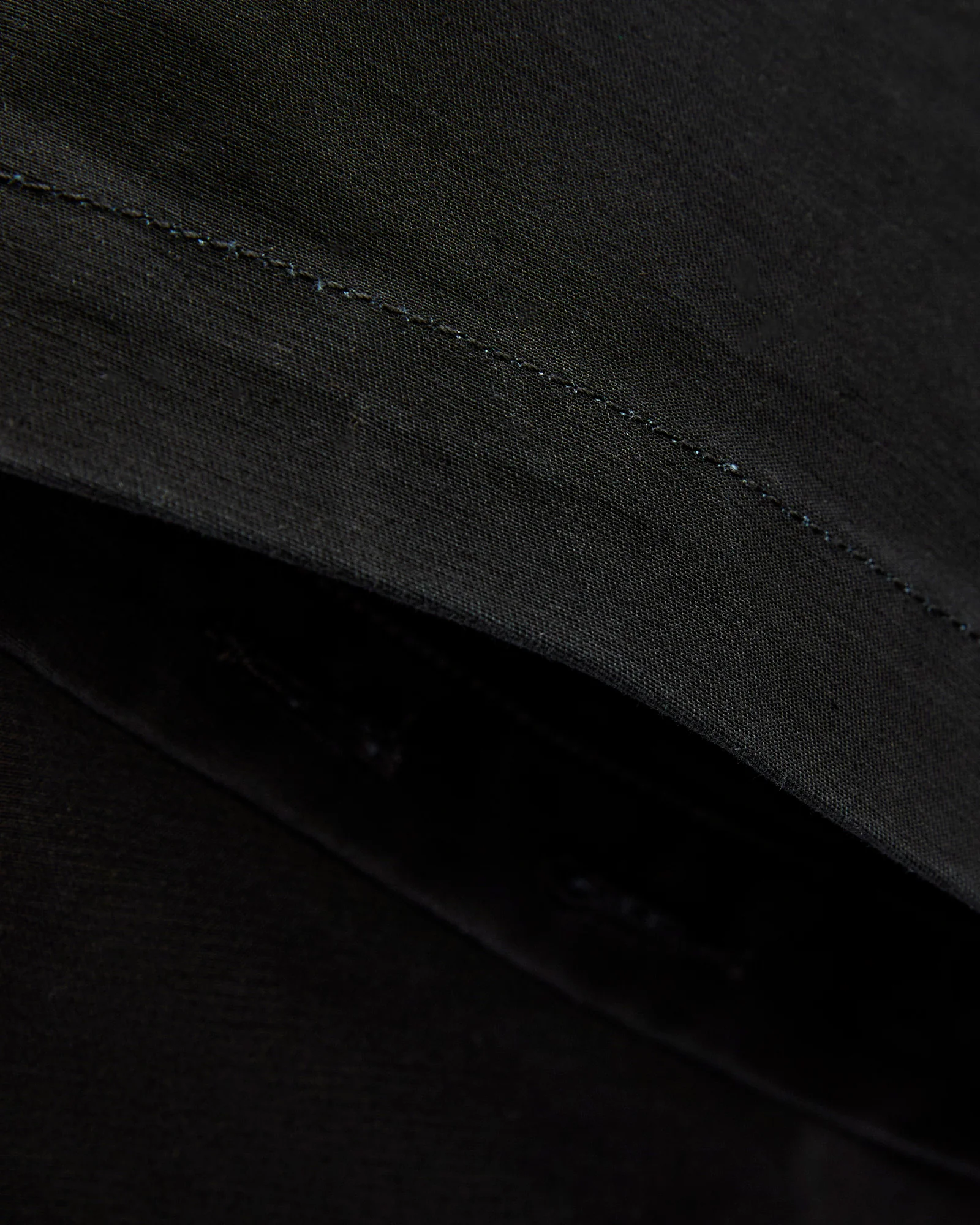 Fatigue Pants in Black Cotton Double Cloth - Image 8