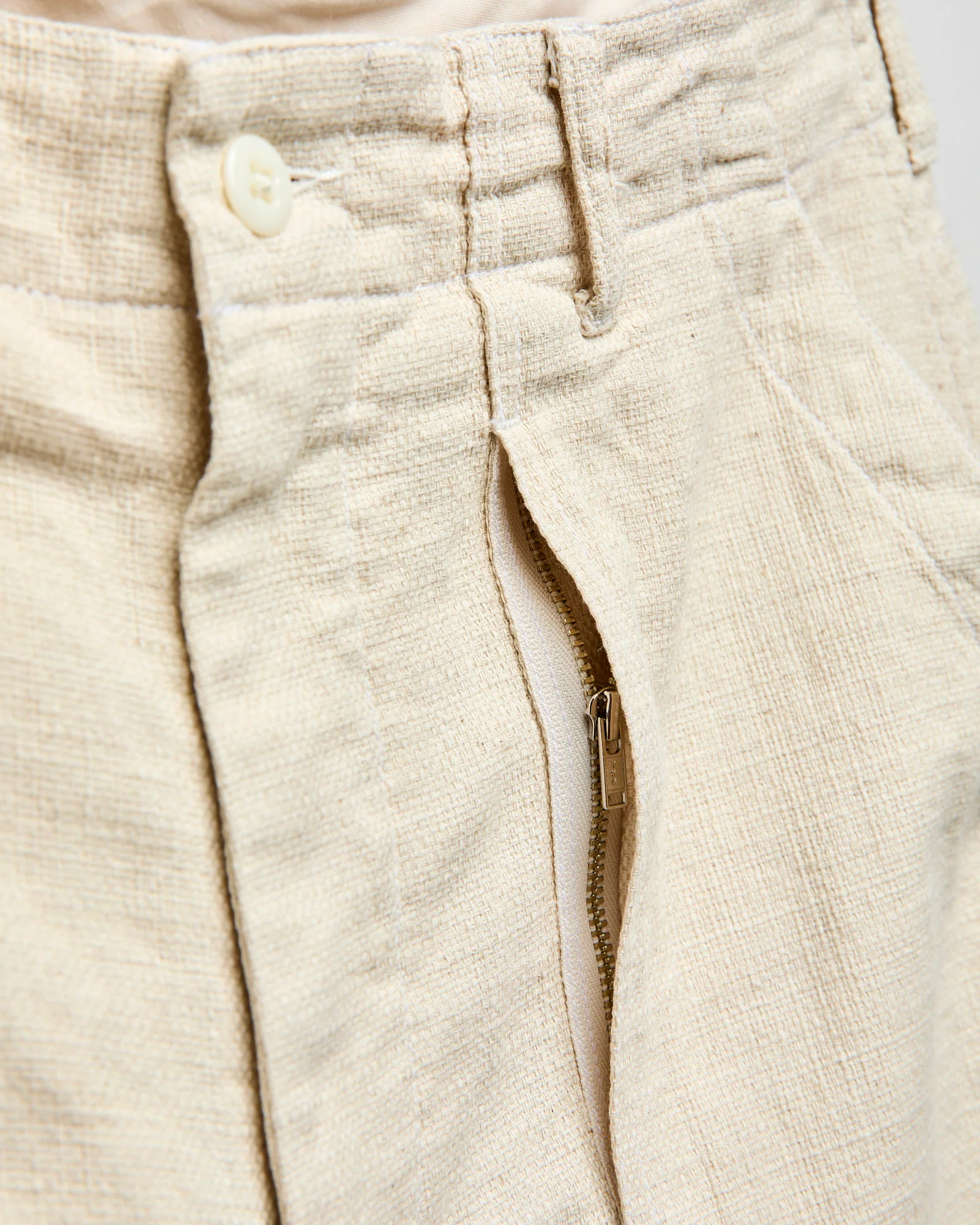 Fatigue Pants in Natural Cotton Linen Java Cloth - Image 9