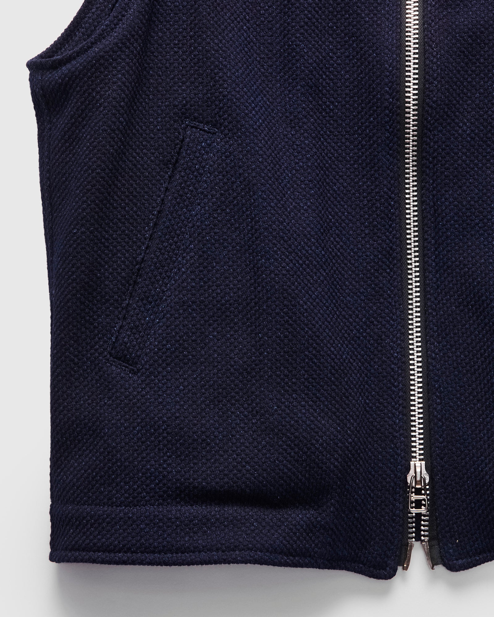 Flight Vest in Indigo Sashiko - Image 5