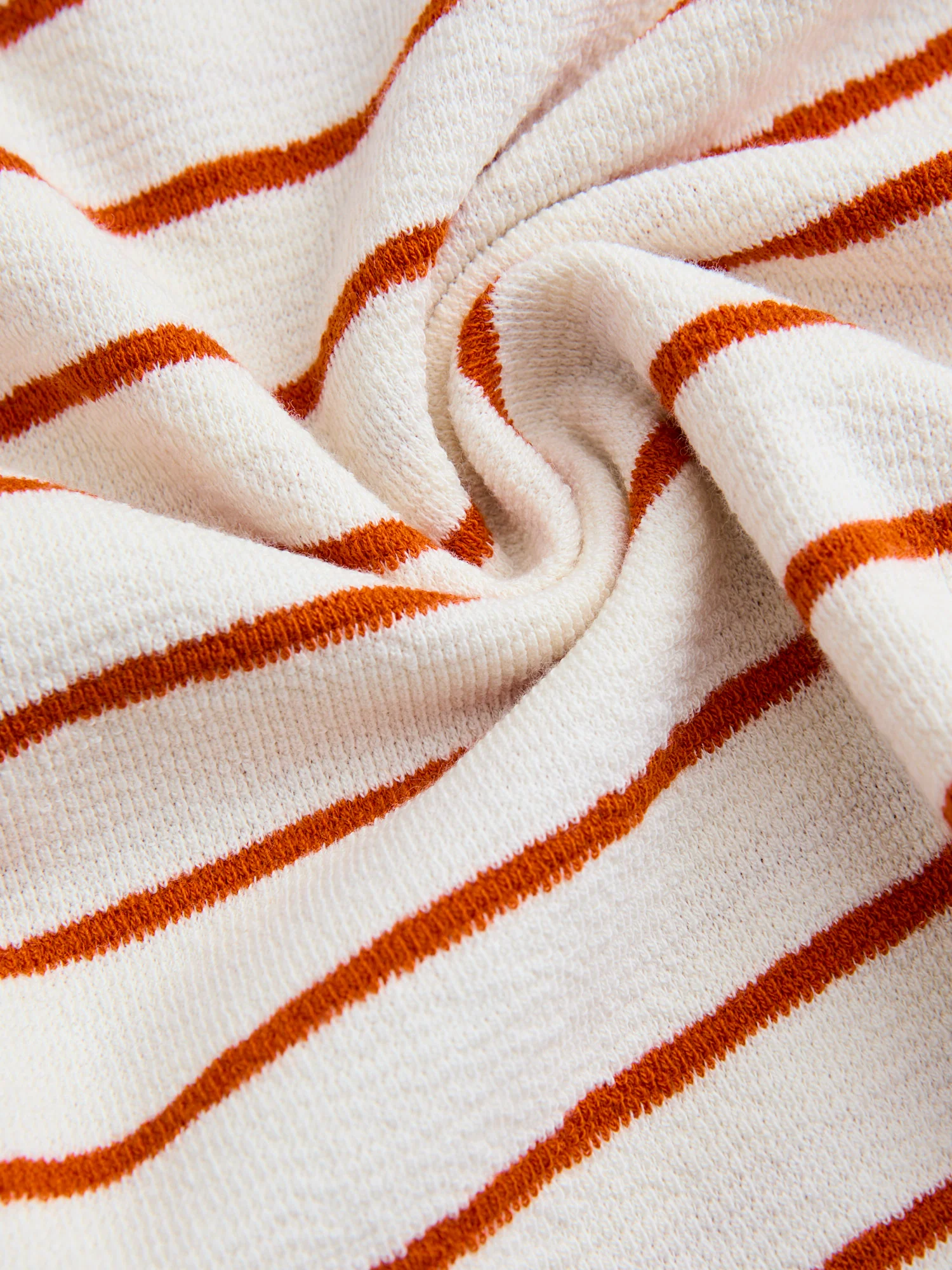 Fly Tee in Ecru Tangerine Stripe - Image 6