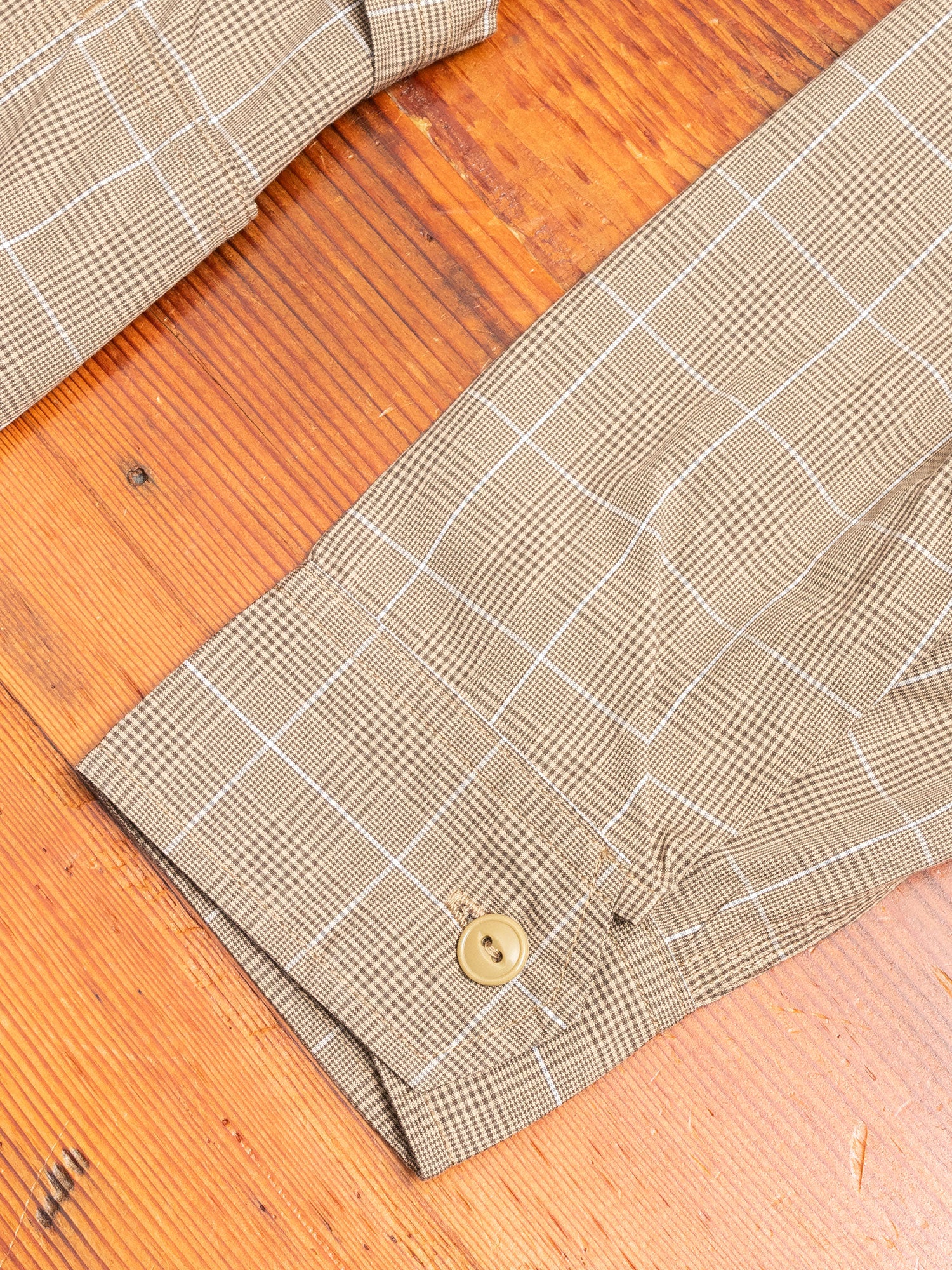 Gardener Shirt in Beige Check - Image 5