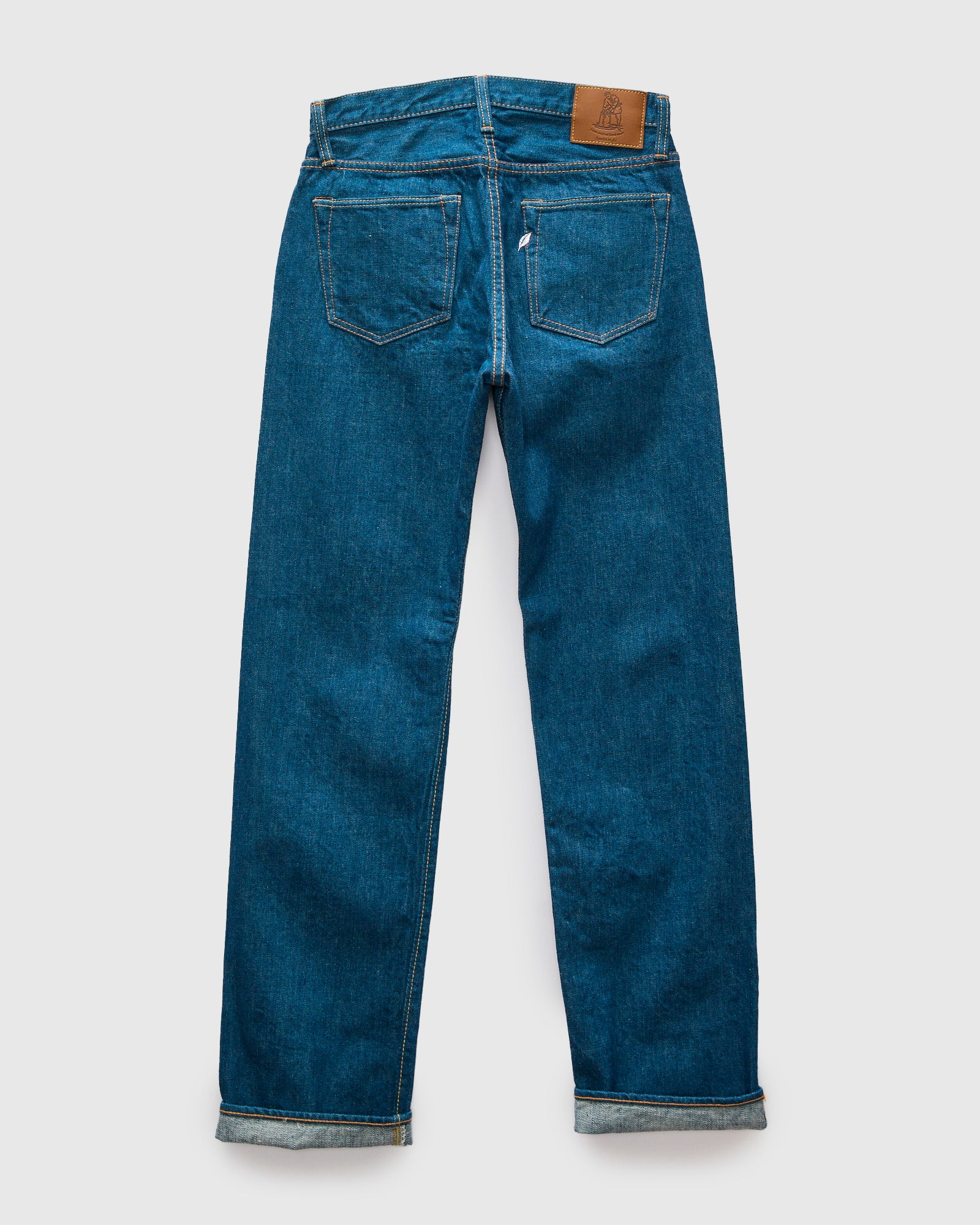 GRE-003 14oz Rinsed Selvedge Denim - Regular Straight Fit - Image 3