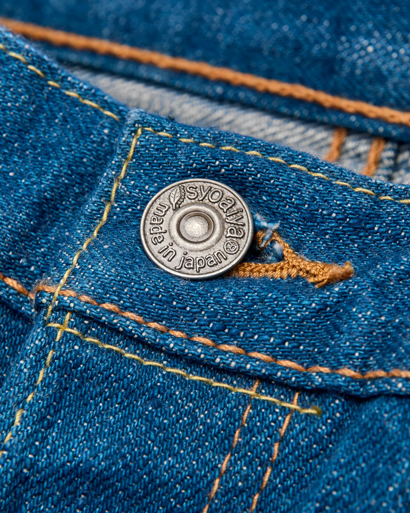 GRE-019 14oz Rinsed Selvedge Denim - Relaxed Tapered Fit - Image 7