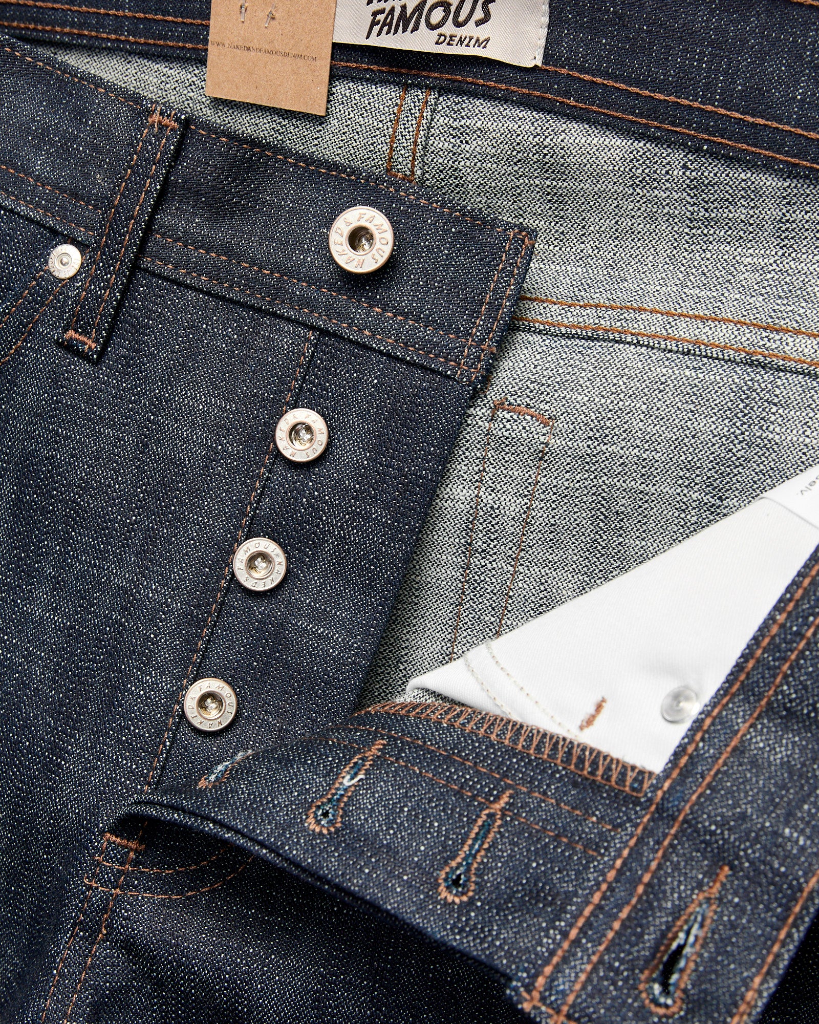 "Greencast Slub Stretch" 12.5oz Selvedge Denim - Weird Guy Fit - Image 7