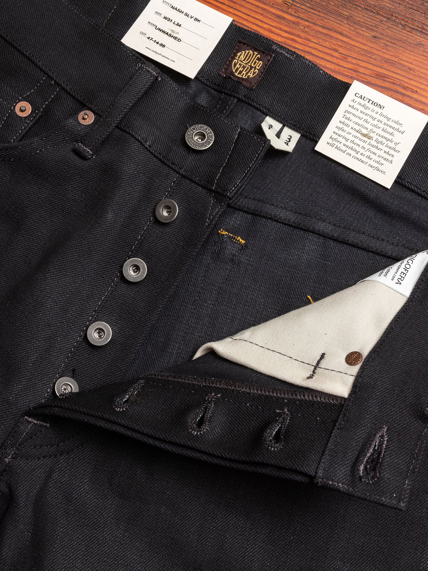 "Gunpowder" 14oz Selvedge Denim - Nash Tapered - Image 6
