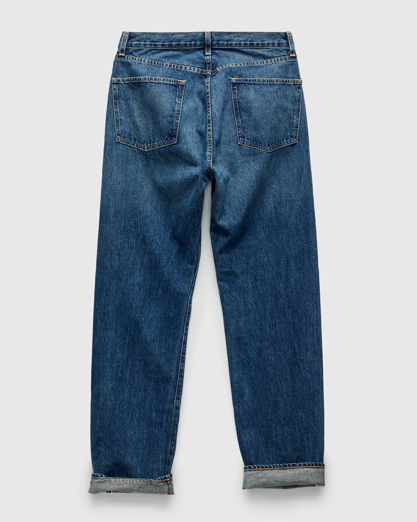 "Hank Freemont" 14oz Washed Selvedge Denim - Relaxed Straight Fit - Image 3