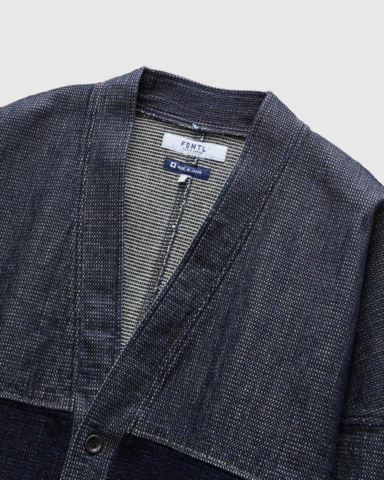 Haori Cardigan in Indigo Rinse - Image 3